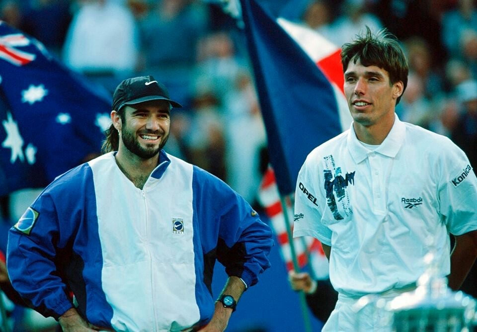 Vintage Nike Challenge Court Jacket (Agassi, US Open 1994)