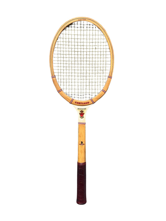Vintage Cortland Aristocrat Tennis Racquet (circa 1960s)