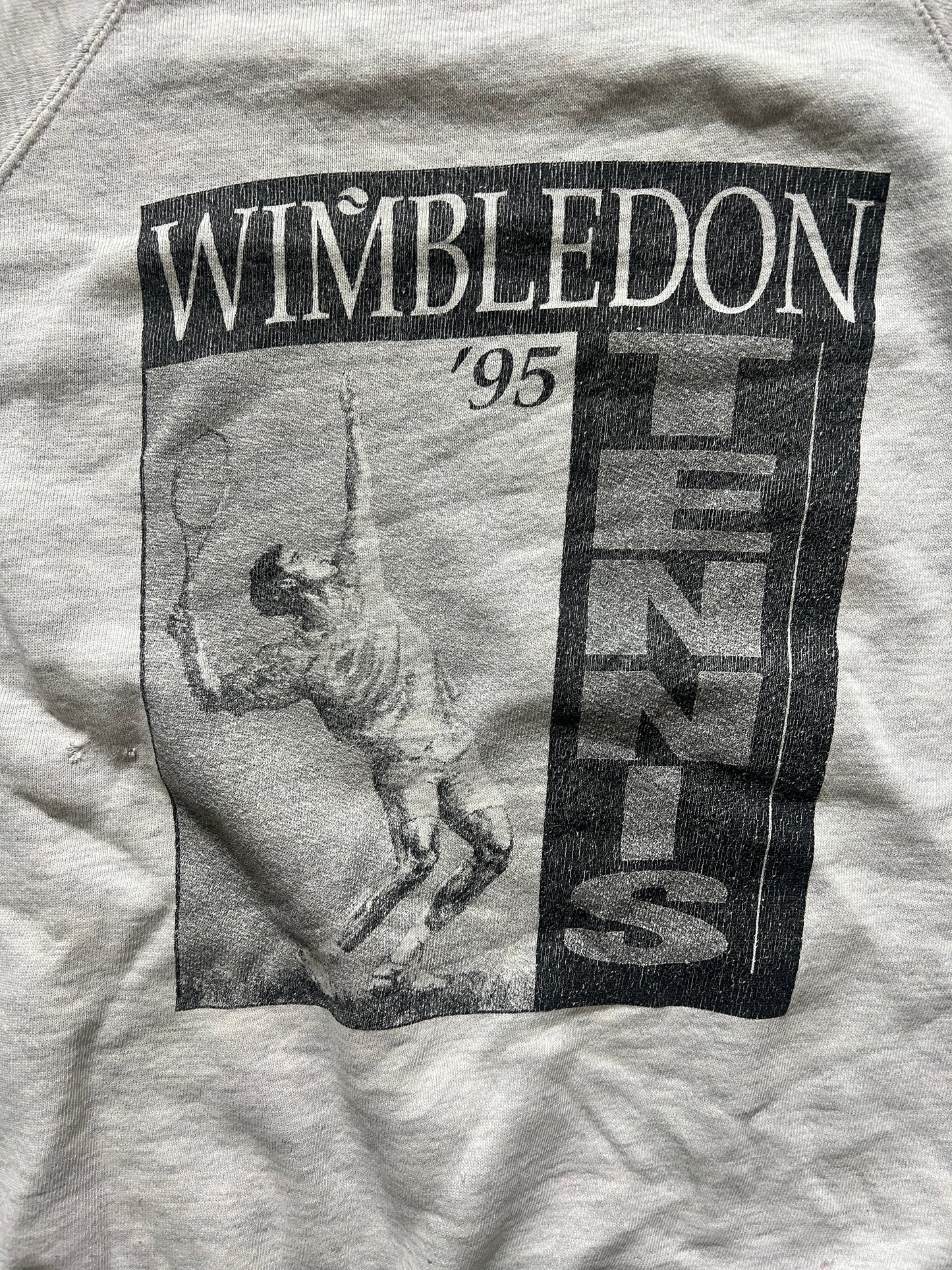 Vintage 1995 Wimbledon Evolution of Tennis Crewneck Sweatshirt