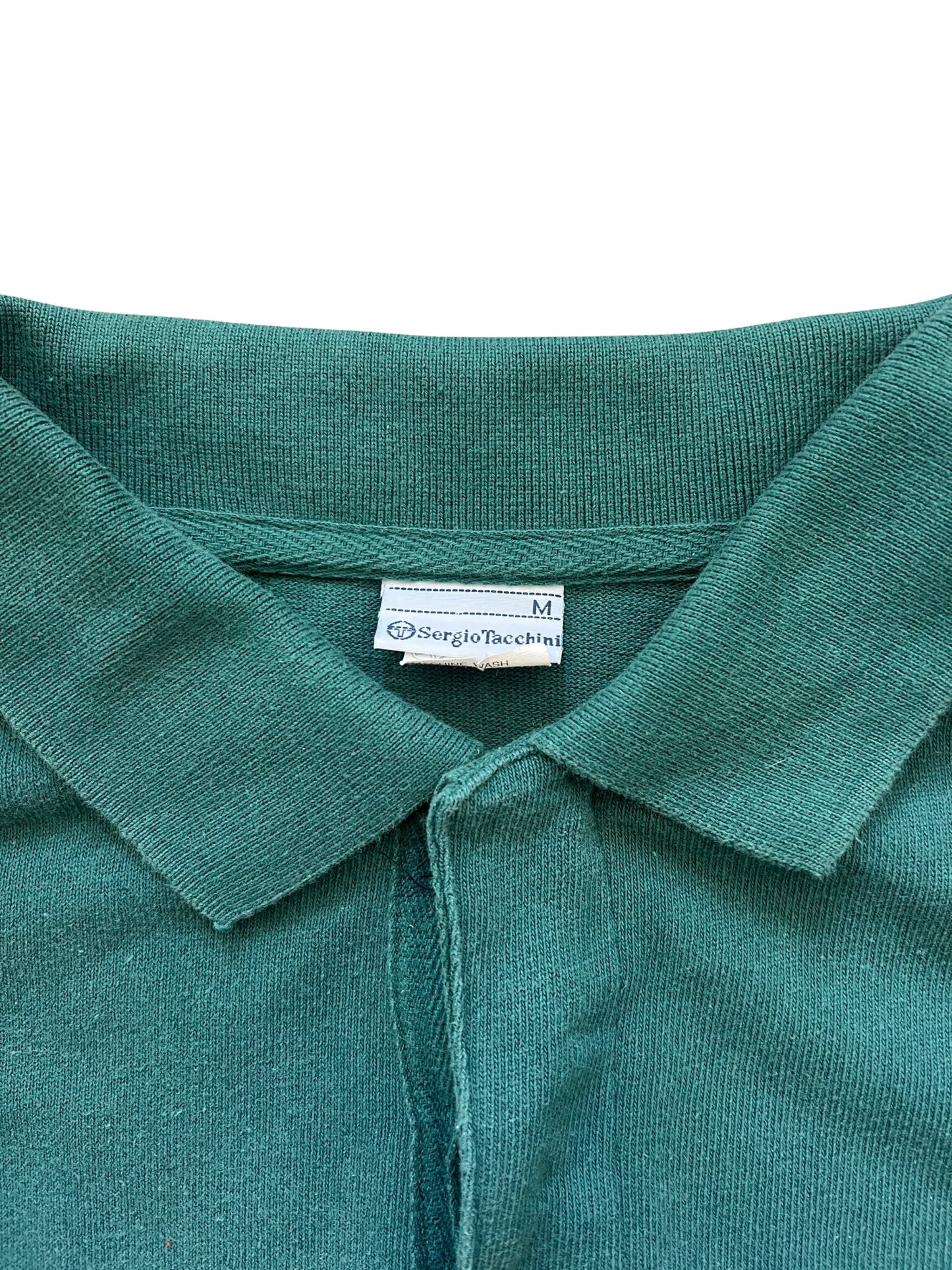 Vintage Sergio Tacchini Long Sleeve Polo Shirt (circa 1980s)(Rare)