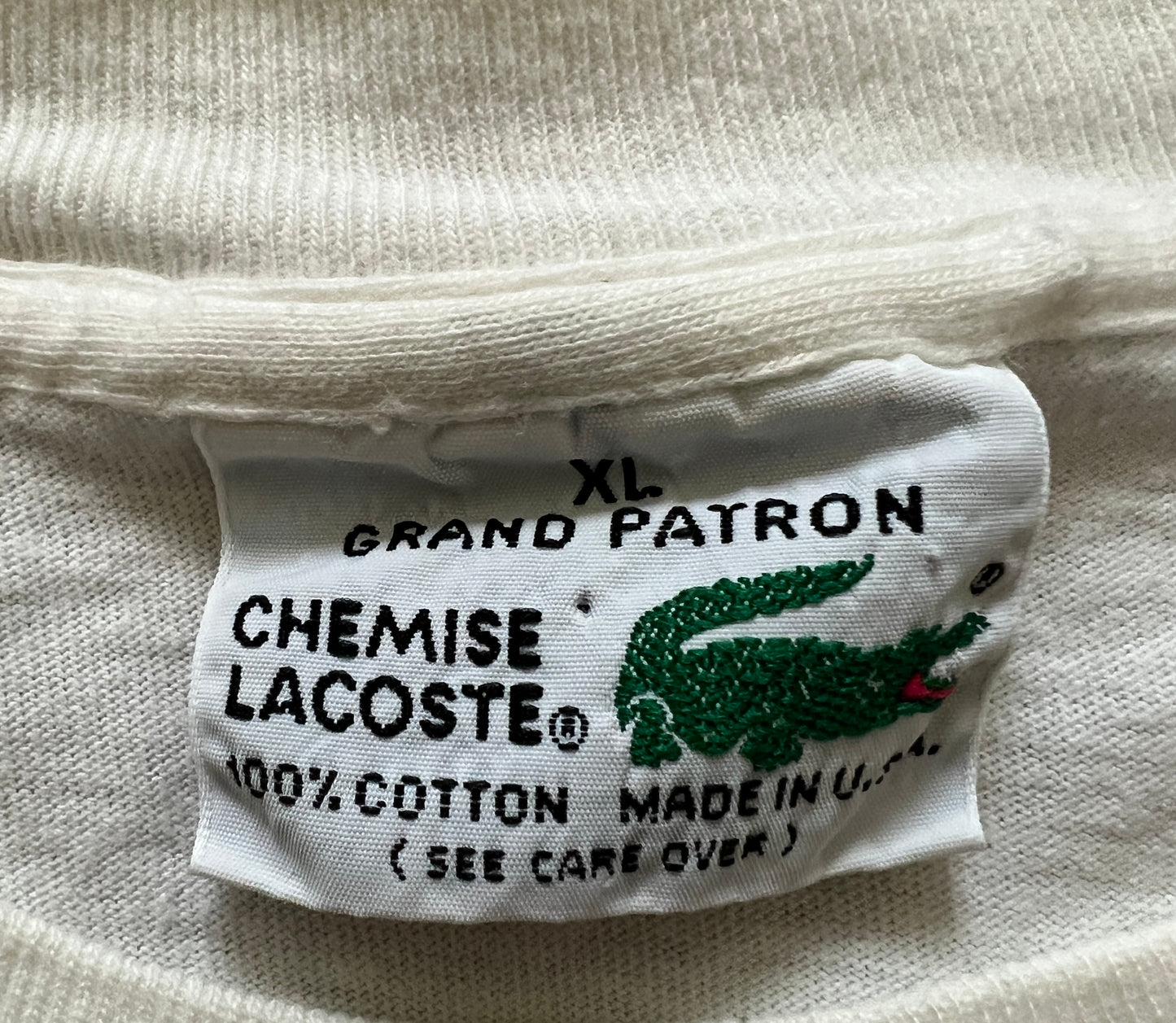Vintage Lacoste Tennis T-Shirt (circa 1990s) (rare)