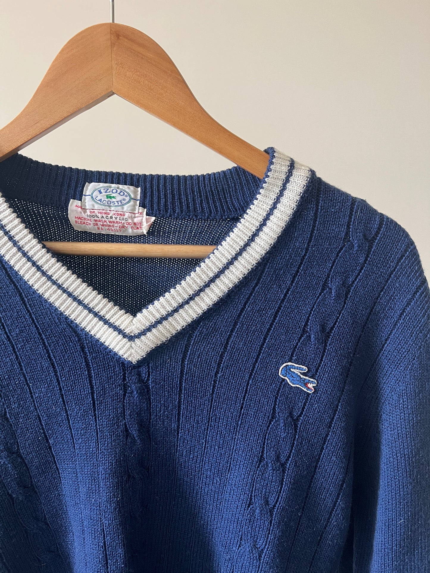 Vintage Lacoste Tennis Sweater (circa 1980s)