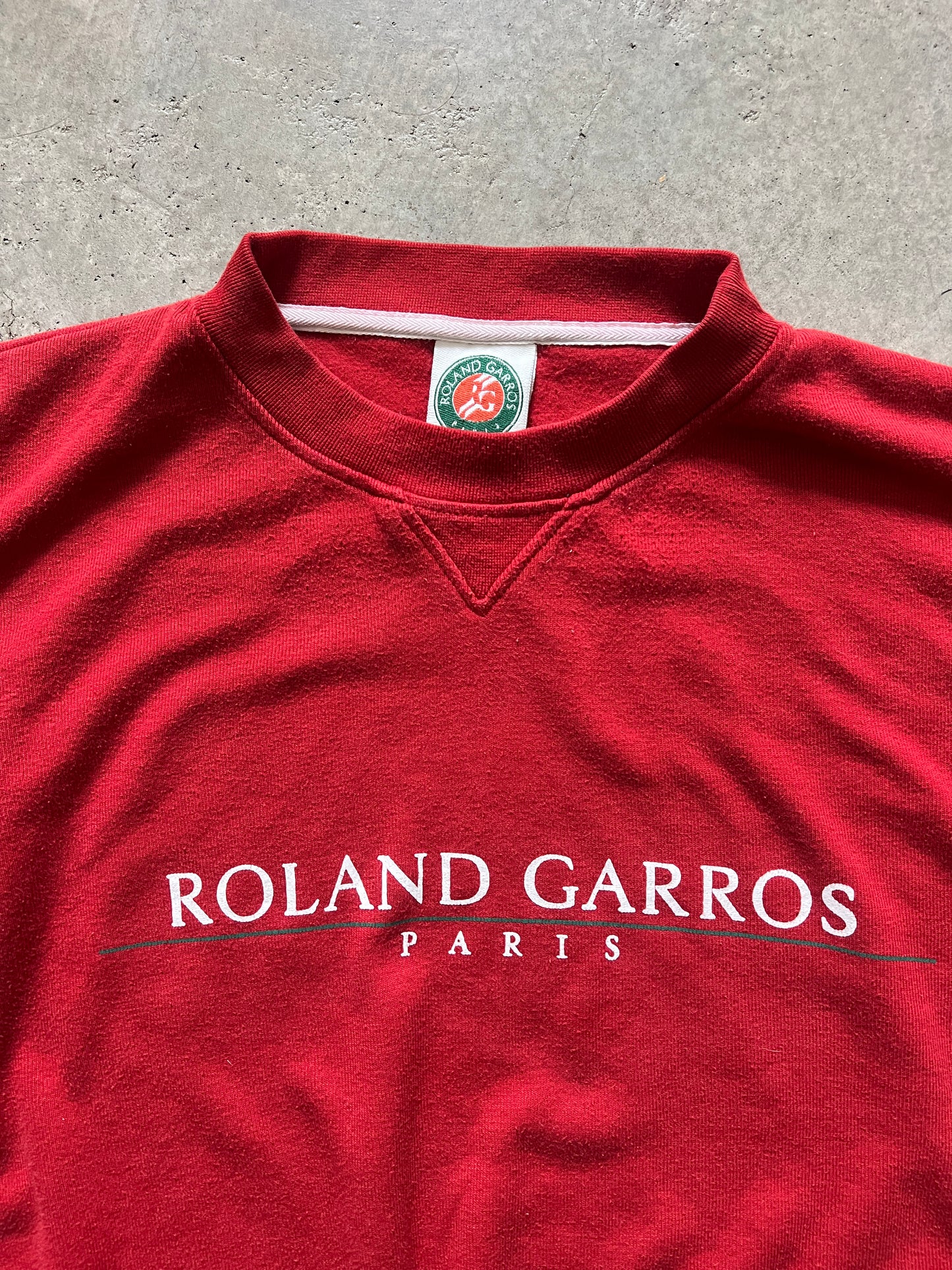 Vintage Roland Garros Crewneck Sweatshirt (circa 1990s) (Rare)