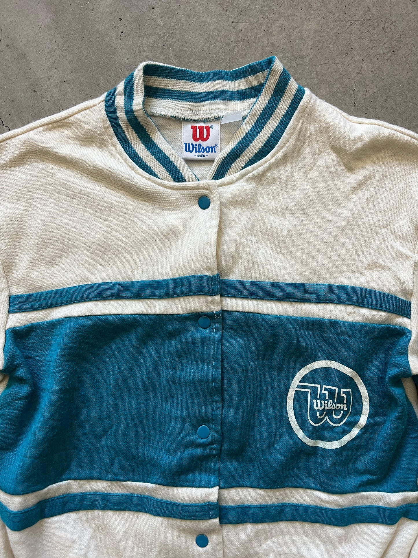 Vintage Wilson Button Up Tennis Sweater (circa 1990s)