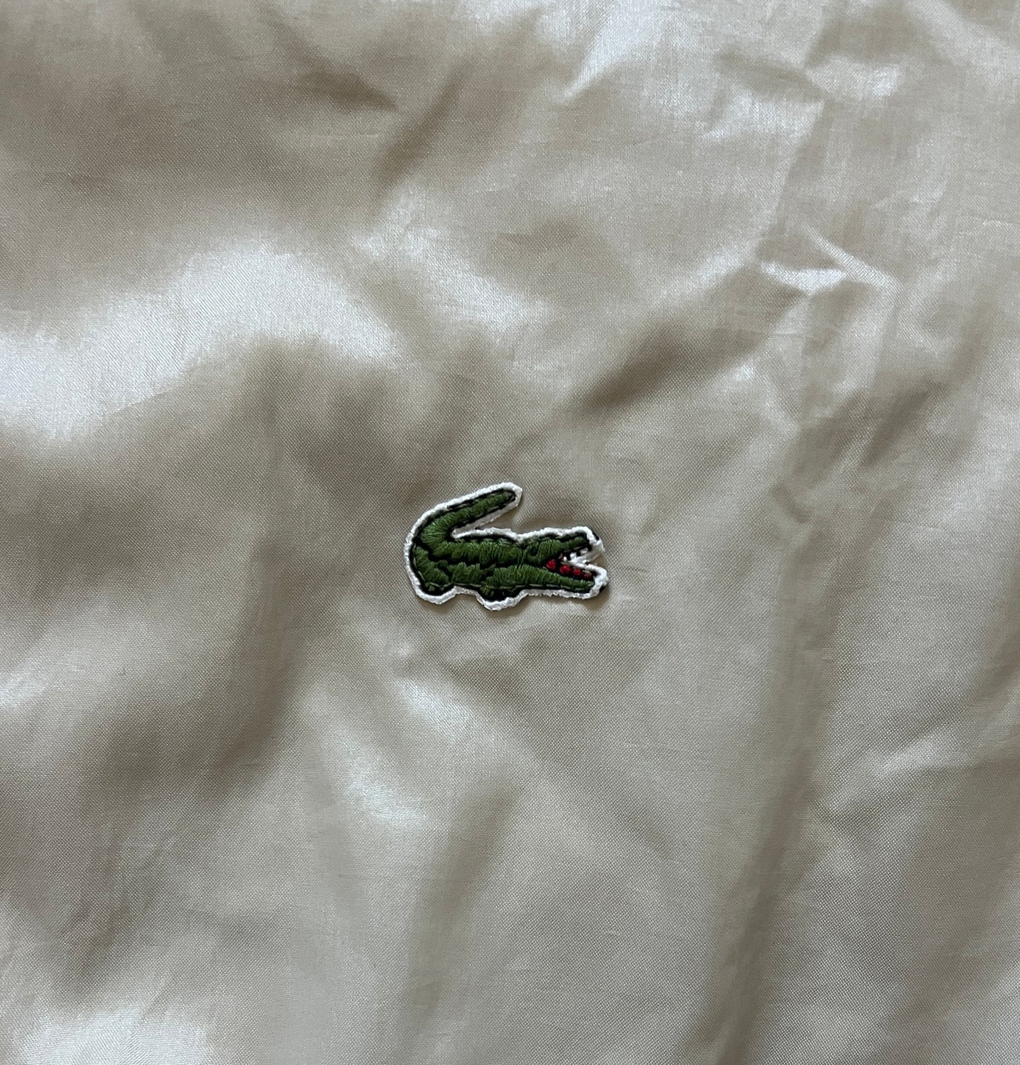 Vintage Lacoste/Izod Cream Tennis Jacket (circa 1980s)