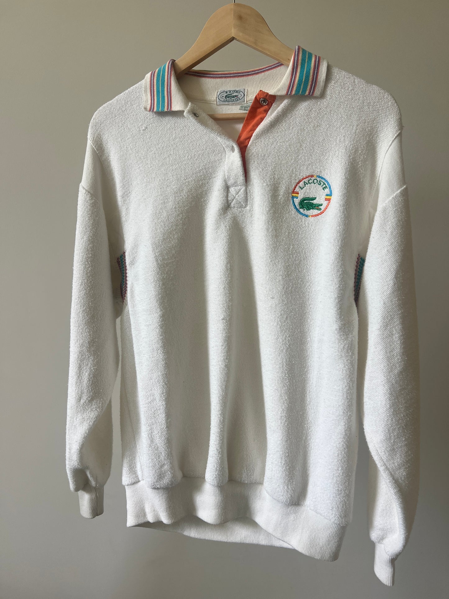 Vintage Lacoste Long Sleeve Tennis Polo (circa 1980s)