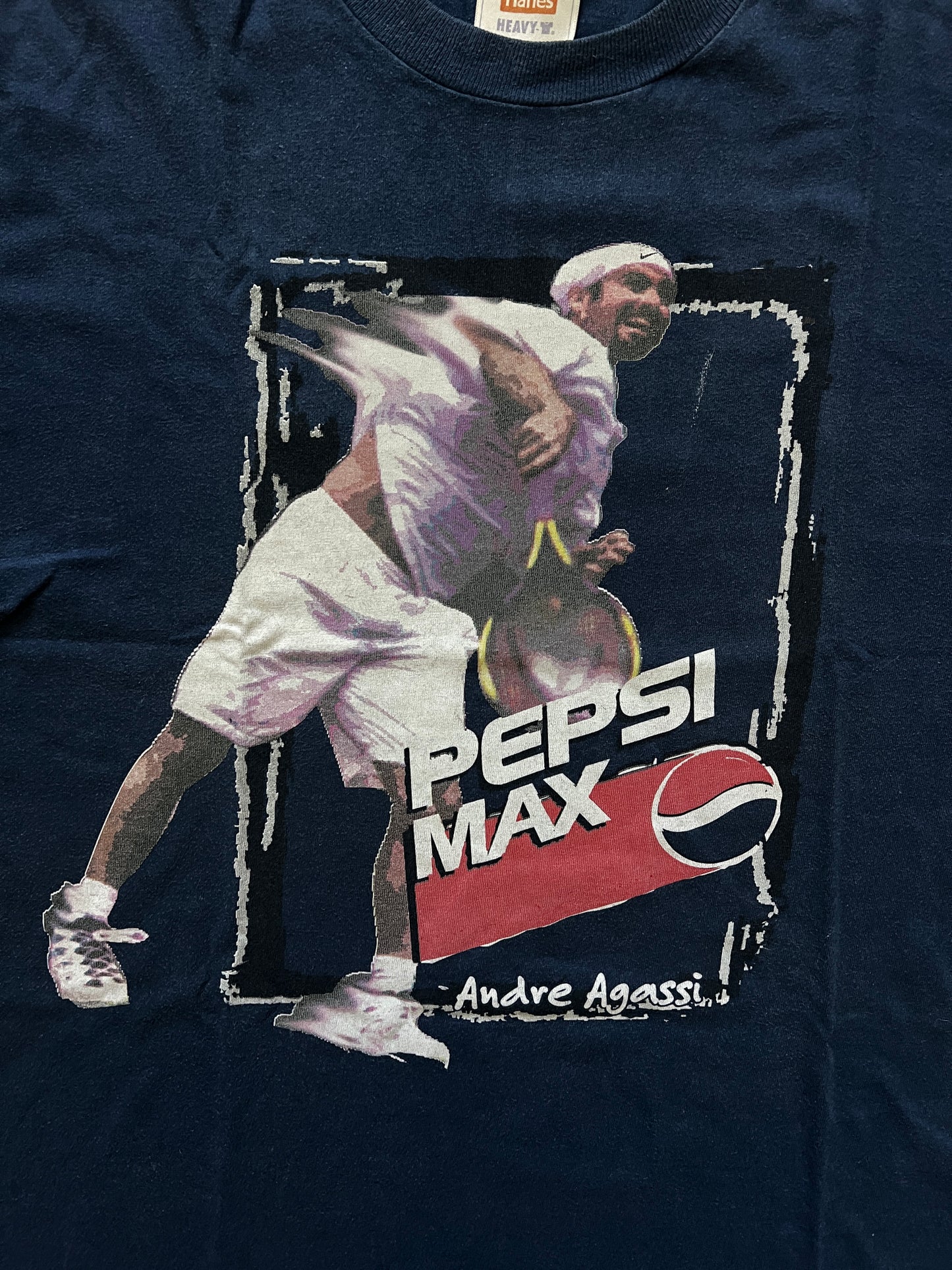 Vintage Andre Agassi Pepsi Max T-Shirt (circa 1990s)