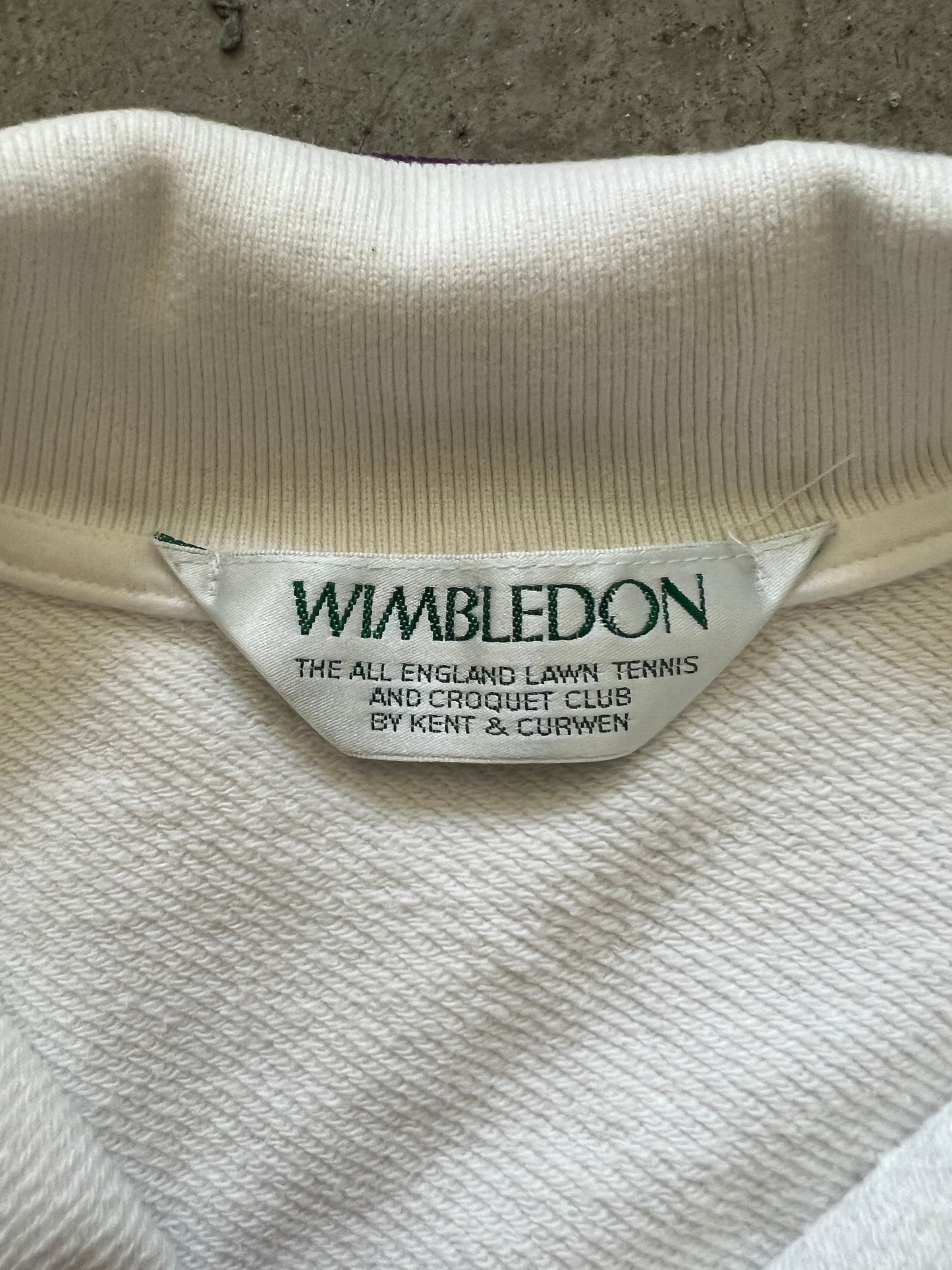 Vintage Wimbledon Long Sleeve Polo (circa 1990s)