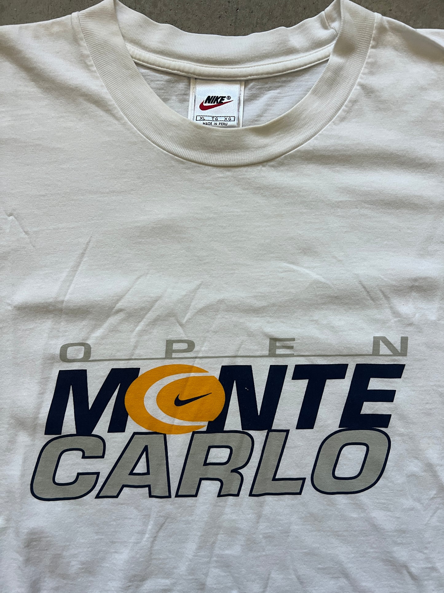 Vintage Nike Monte Carlo Open T-Shirt (circa 1990s) (Rare)