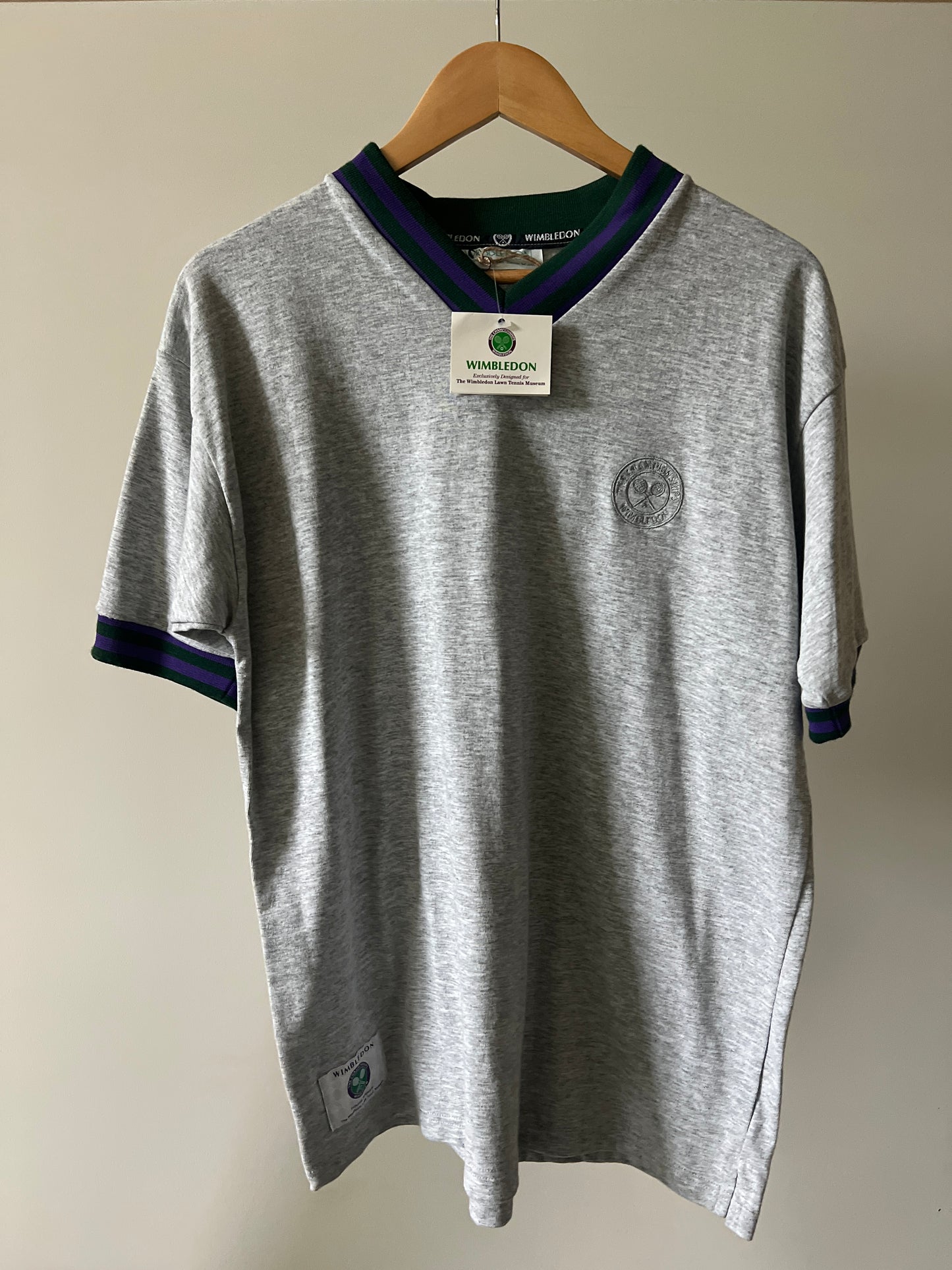 Vintage Wimbledon V-Neck T-Shirt (circa 1990s)