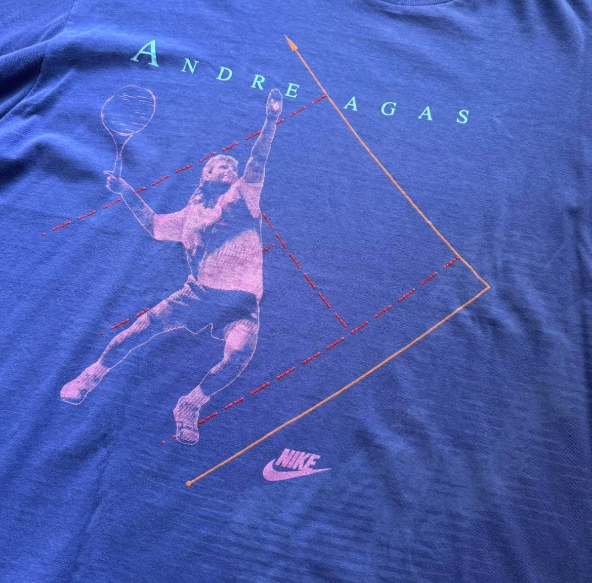 Vintage Nike Andre Agassi T-Shirt (circa 1990s)