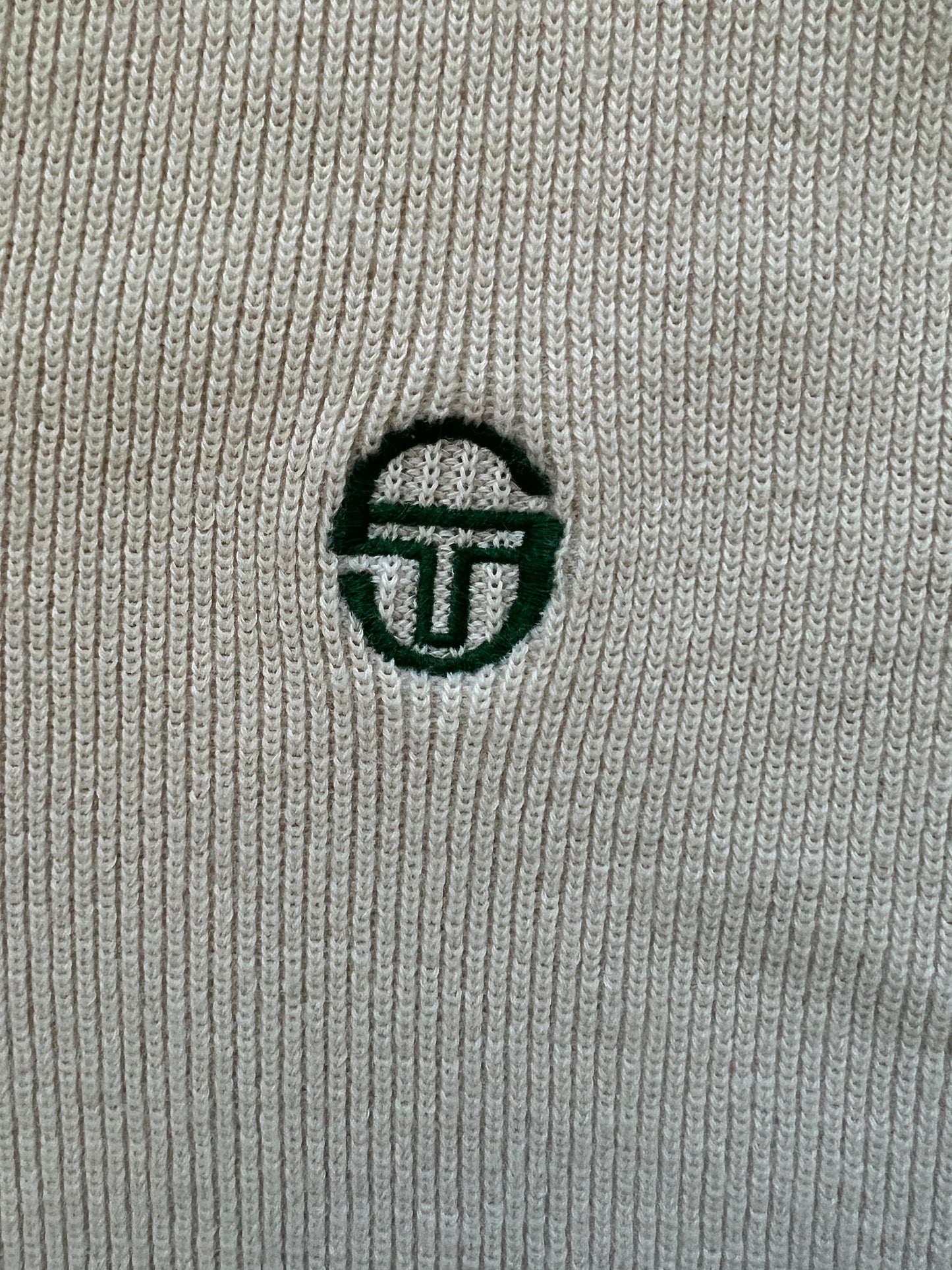 Vintage Sergio Tacchini Cream Sweater (circa 1980s)