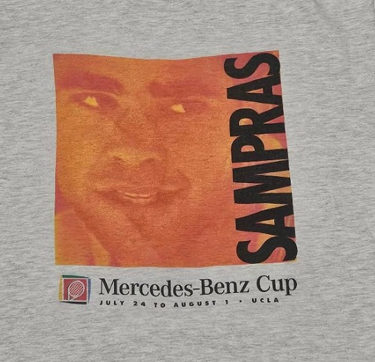 Vintage 1999 Pete Sampras Mercedes-Benz Cup T-Shirt (RARE)