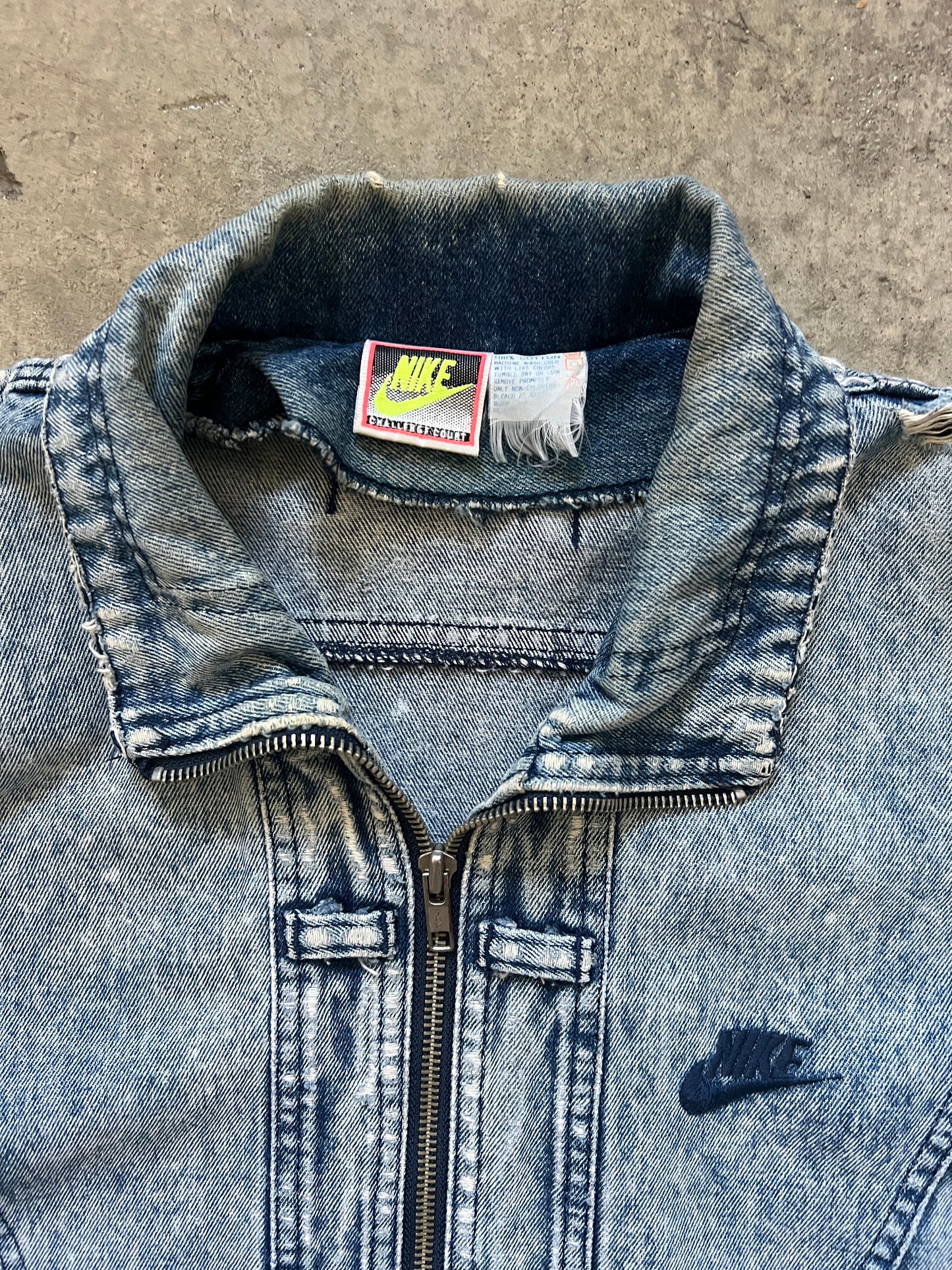 Vintage Nike Challenge Court Light-Washed Denim Agassi (circa 1990s)