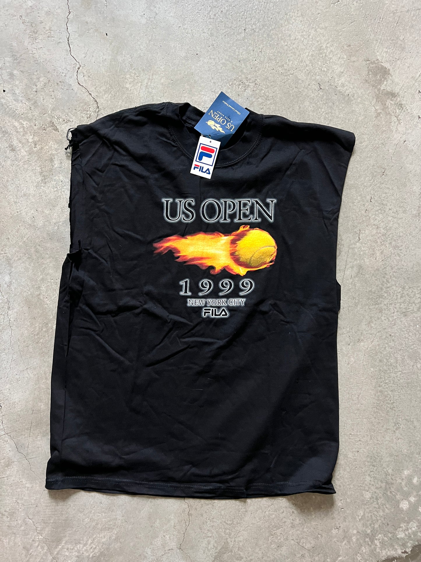 Vintage Fila US Open 1999 Cut-off T-Shirt