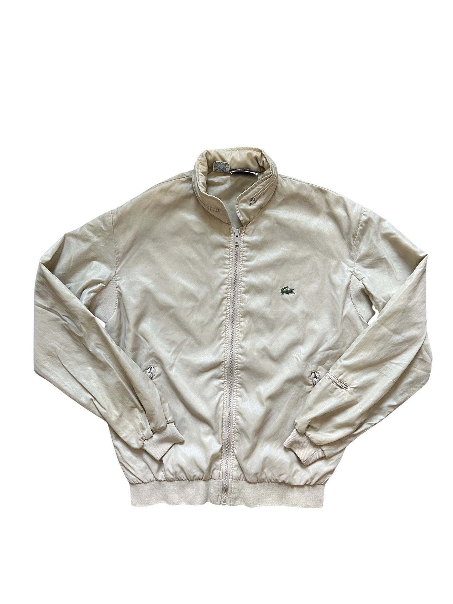 Vintage Lacoste/Izod Cream Tennis Jacket (circa 1980s)