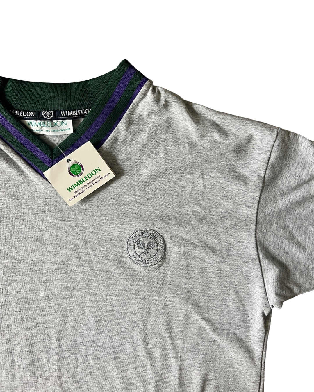 Vintage Wimbledon V-Neck T-Shirt (circa 1990s)
