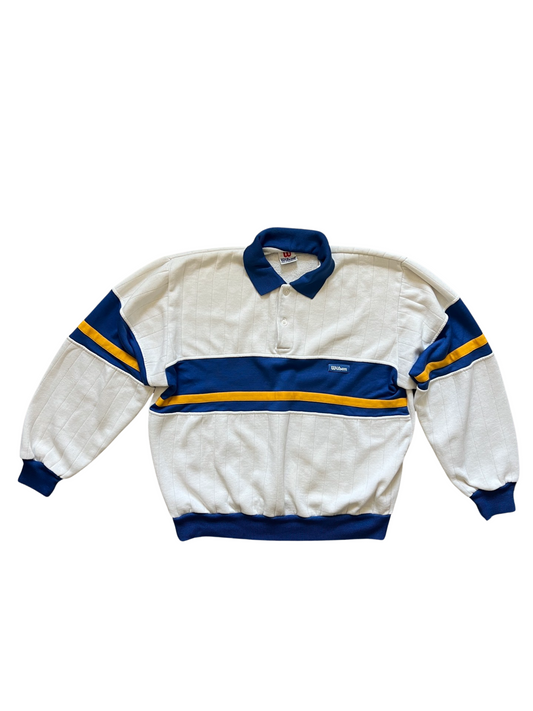 Vintage Wilson Collared Sweatshirt (circa 1990s)