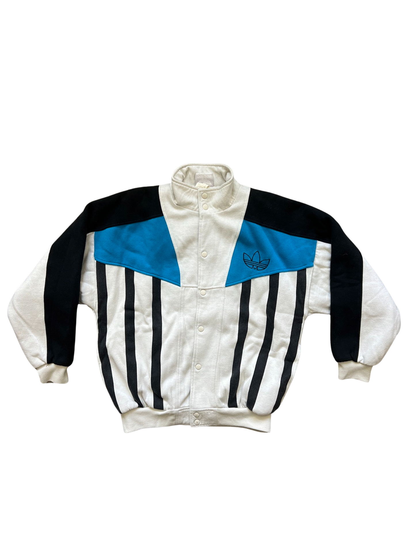 Vintage Adidas Button-Up Bomber Jacket (circa 1980s)