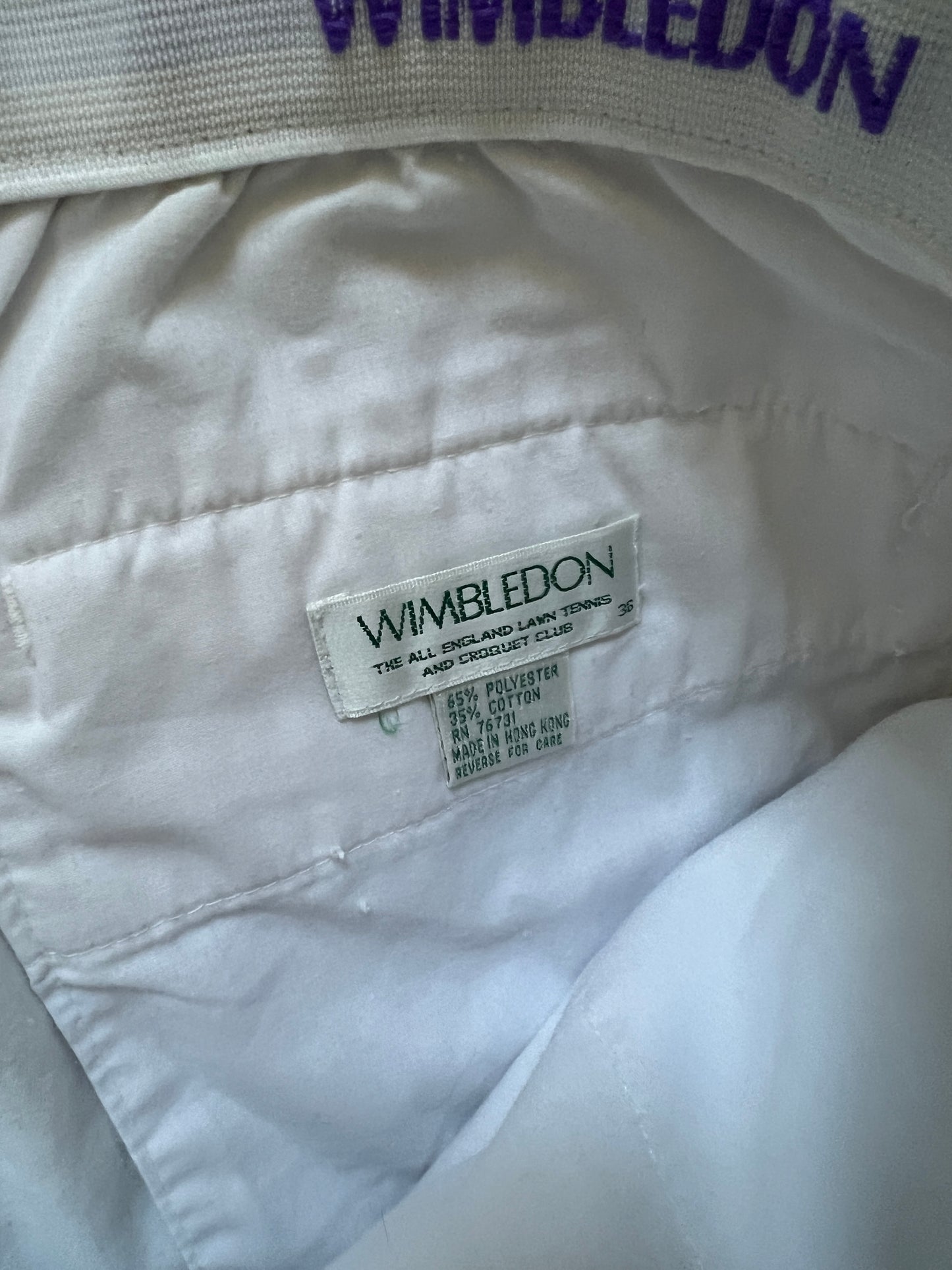 Vintage Wimbledon Tennis Shorts (circa 1980s)