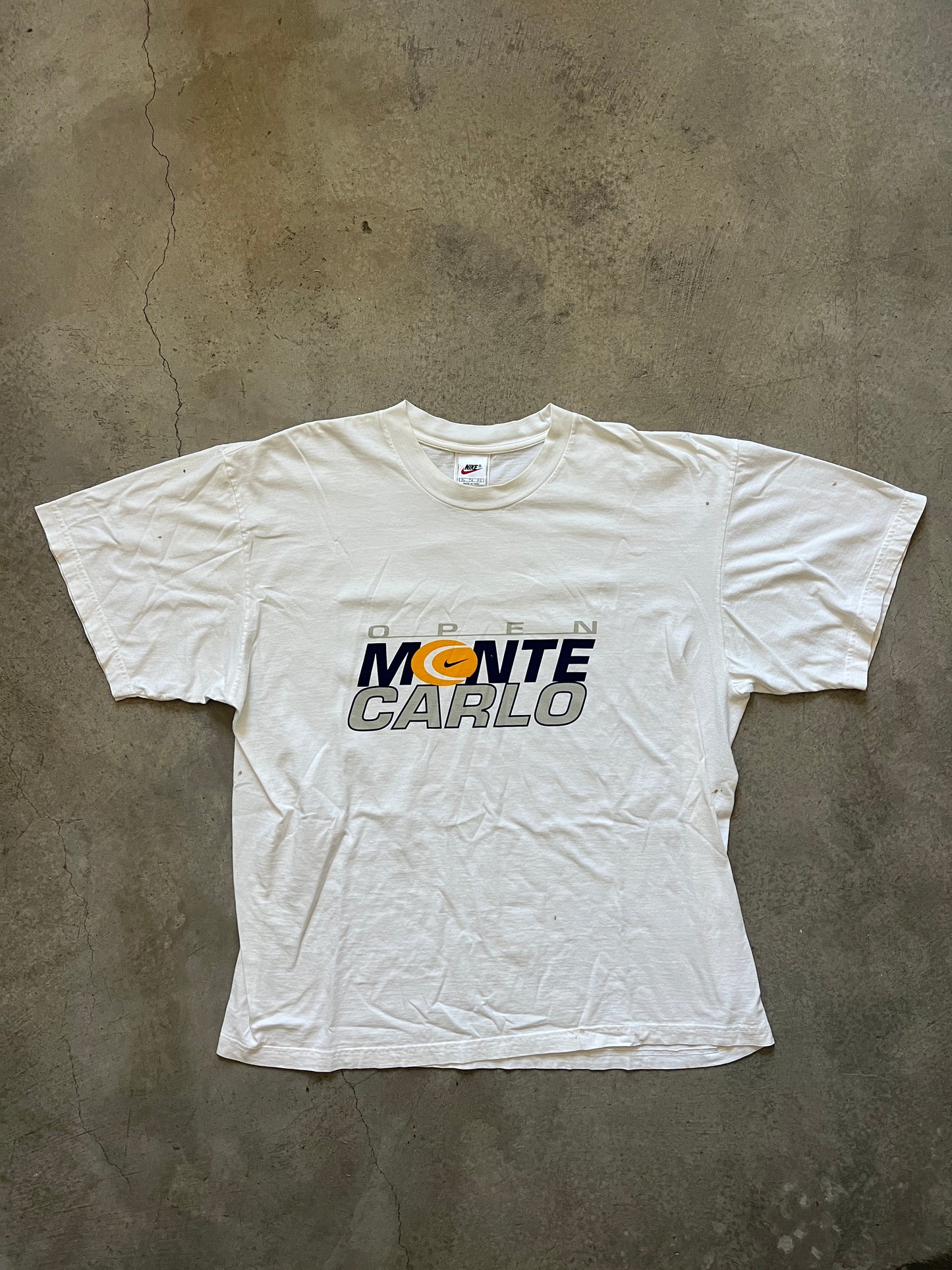 Vintage Nike Monte Carlo Open T-Shirt (circa 1990s) (Rare)