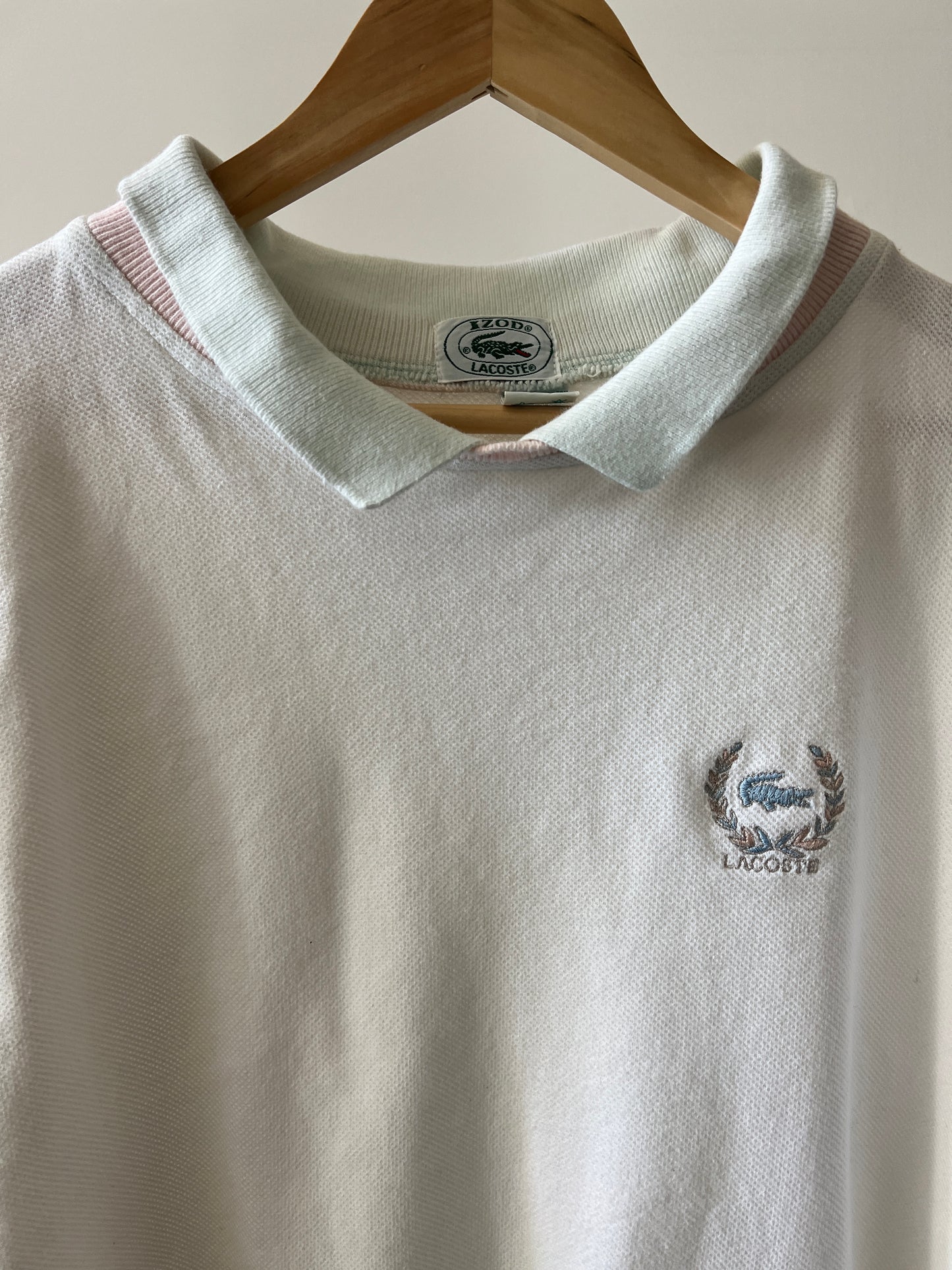 Vintage Lacoste Collared Tennis Sweatshirt (circa 1980s)