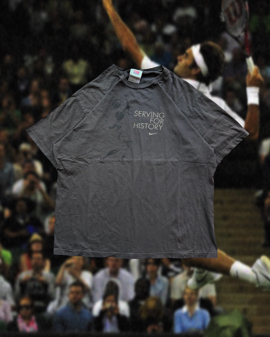 Vintage Nike “Serving For History” Federer T-Shirt (Y2K)