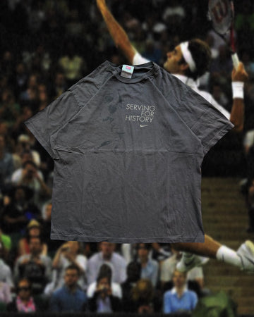 Vintage Nike “Serving For History” Federer T-Shirt (Y2K)