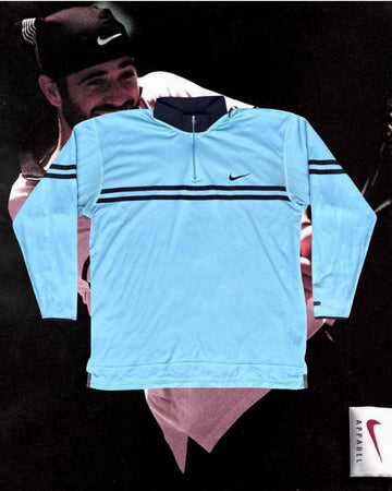 Vintage Nike Agassi Long-Sleeve 1/4 Zip (circa 1990s)