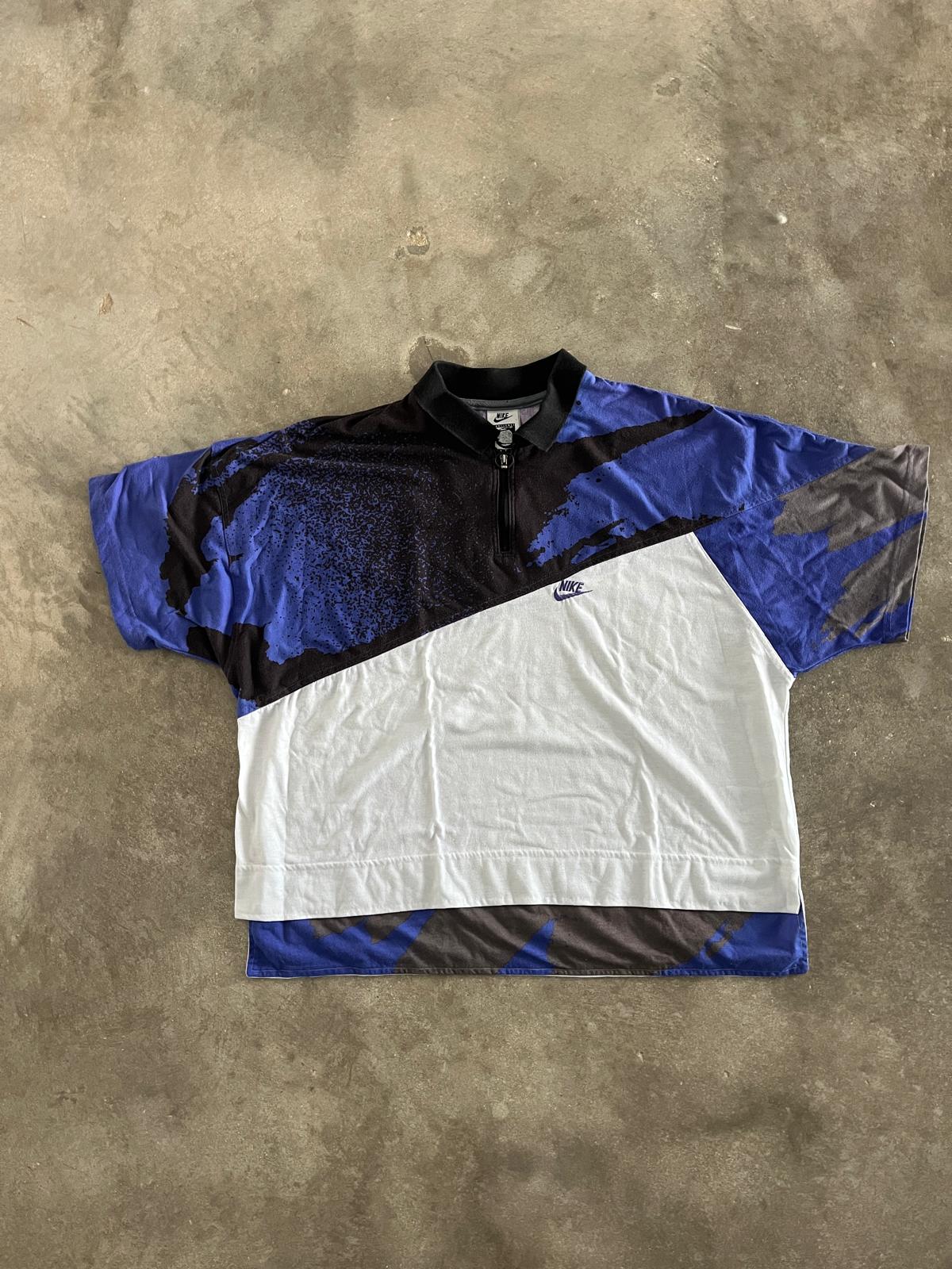 Vintage Nike Challenge Court Quarter Zip Polo (Agassi, 1992)