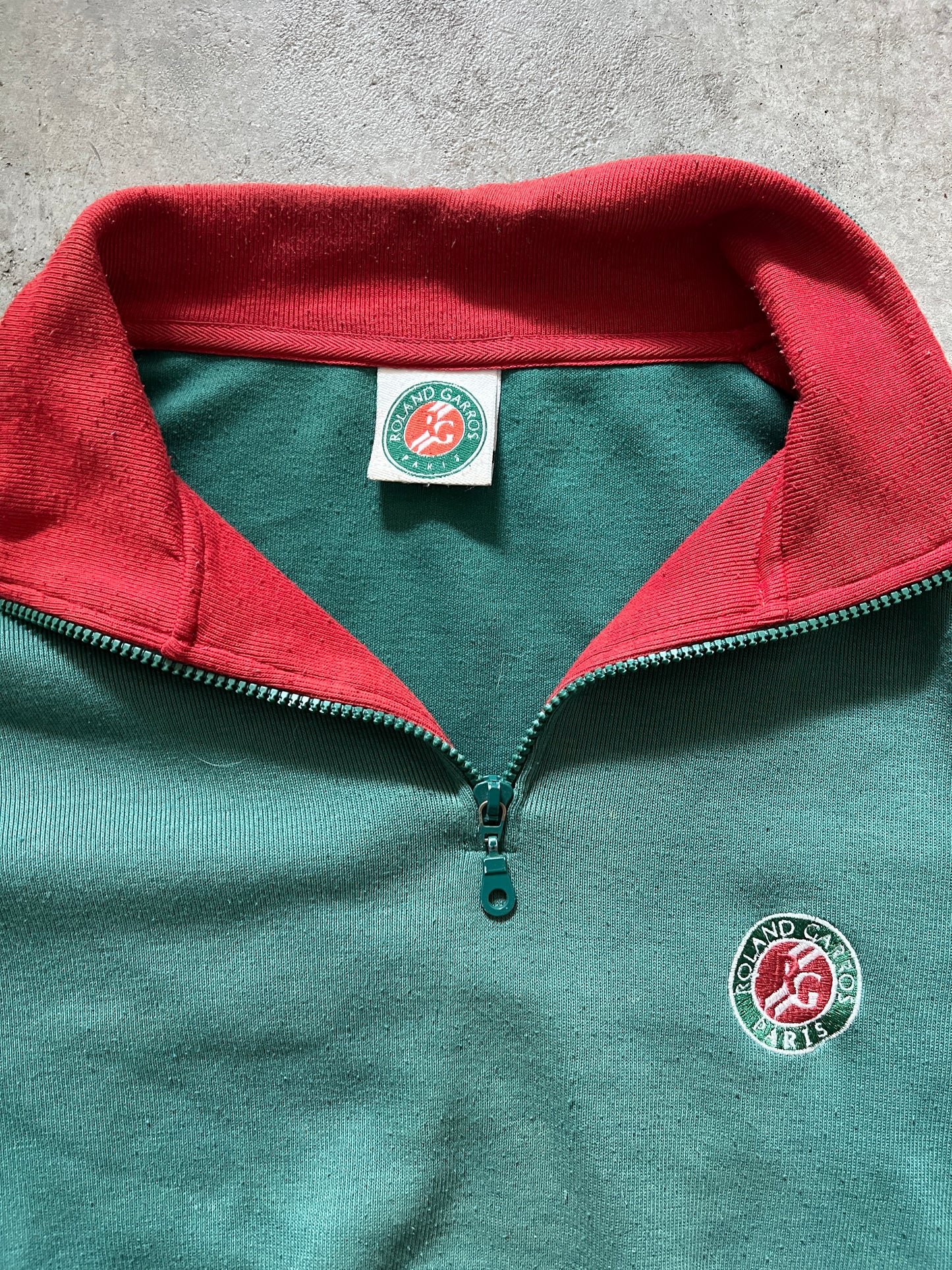 Vintage Roland Garros Quarter Zip  (circa 1990s)