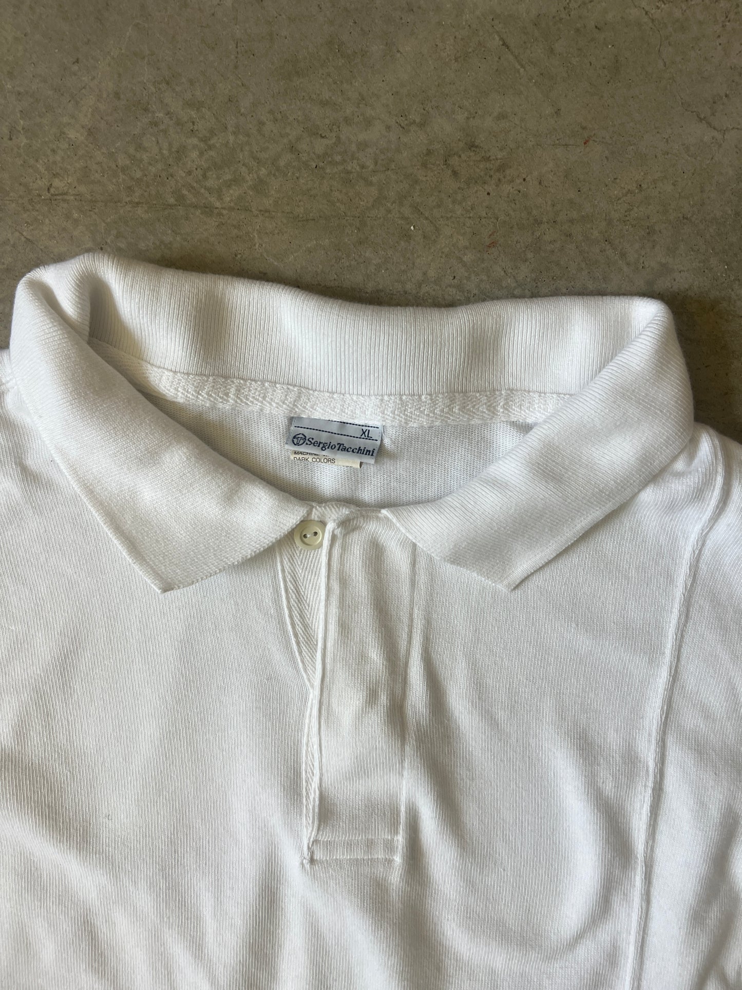 Vintage Sergio Tacchini Long Sleeve Polo Shirt (circa 1990s)