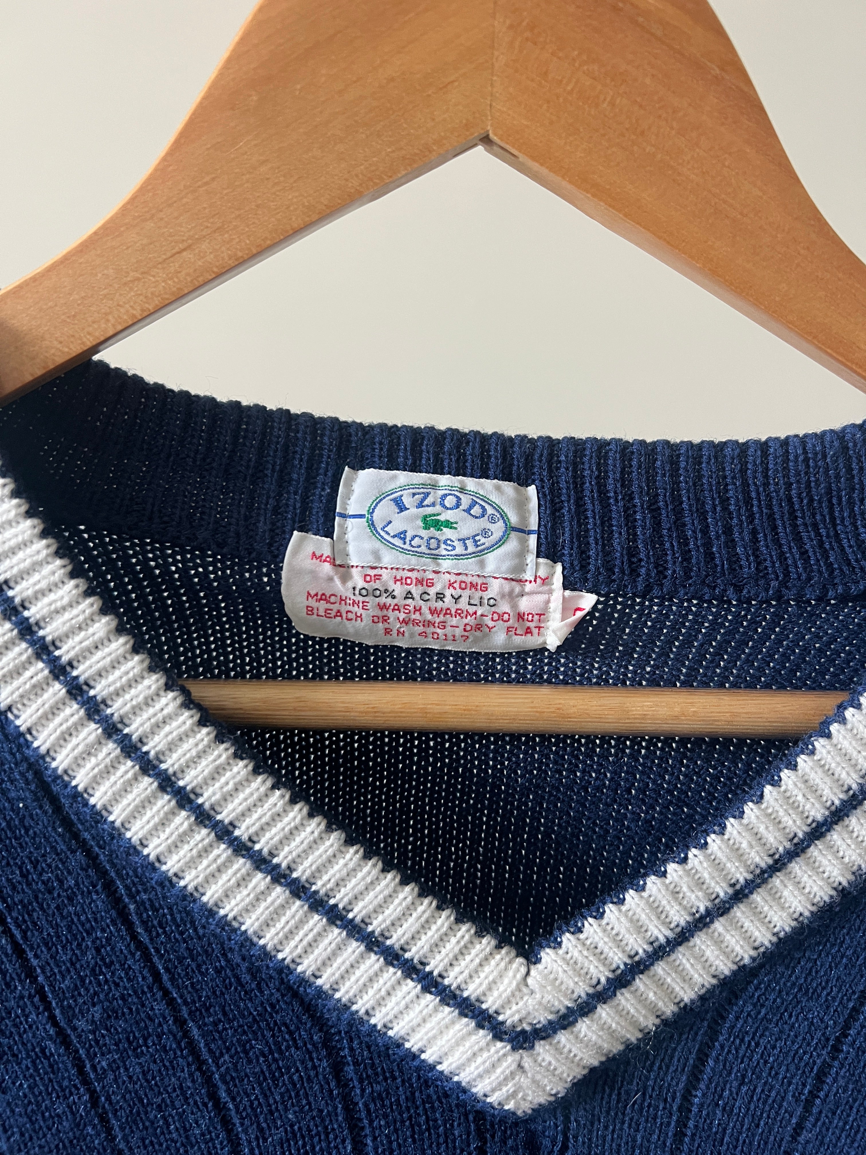 Vintage Lacoste Tennis Sweater (circa 1980s)