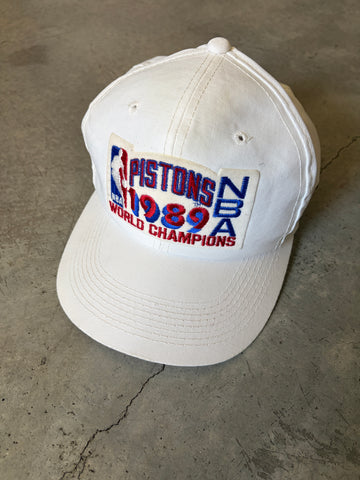 Vintage 1989 Detroit Pistons World Champions Cap