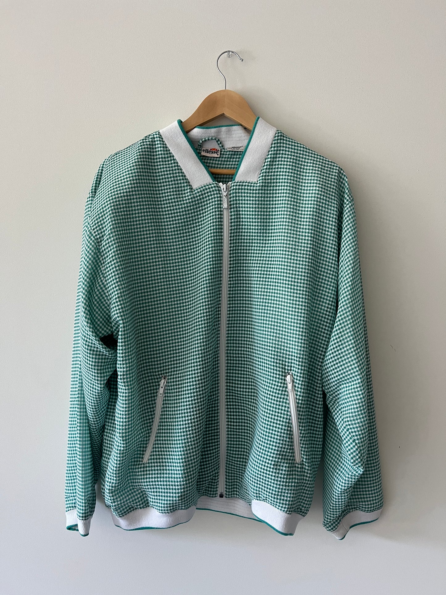 Vintage Ellesse Seersucker Tennis Bomber (circa 1990s)