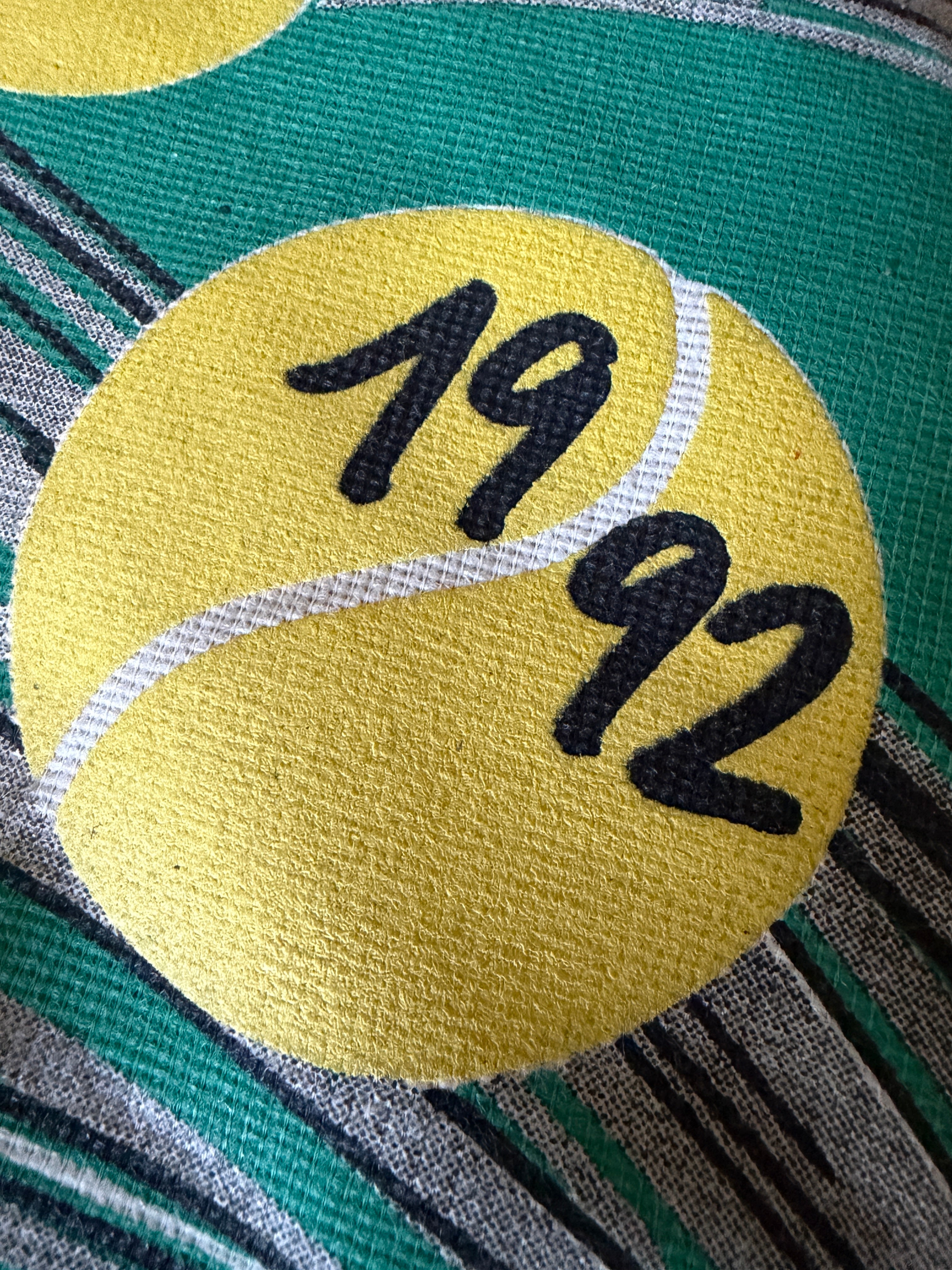 Vintage 1992 Roland Garros Seat Cushion