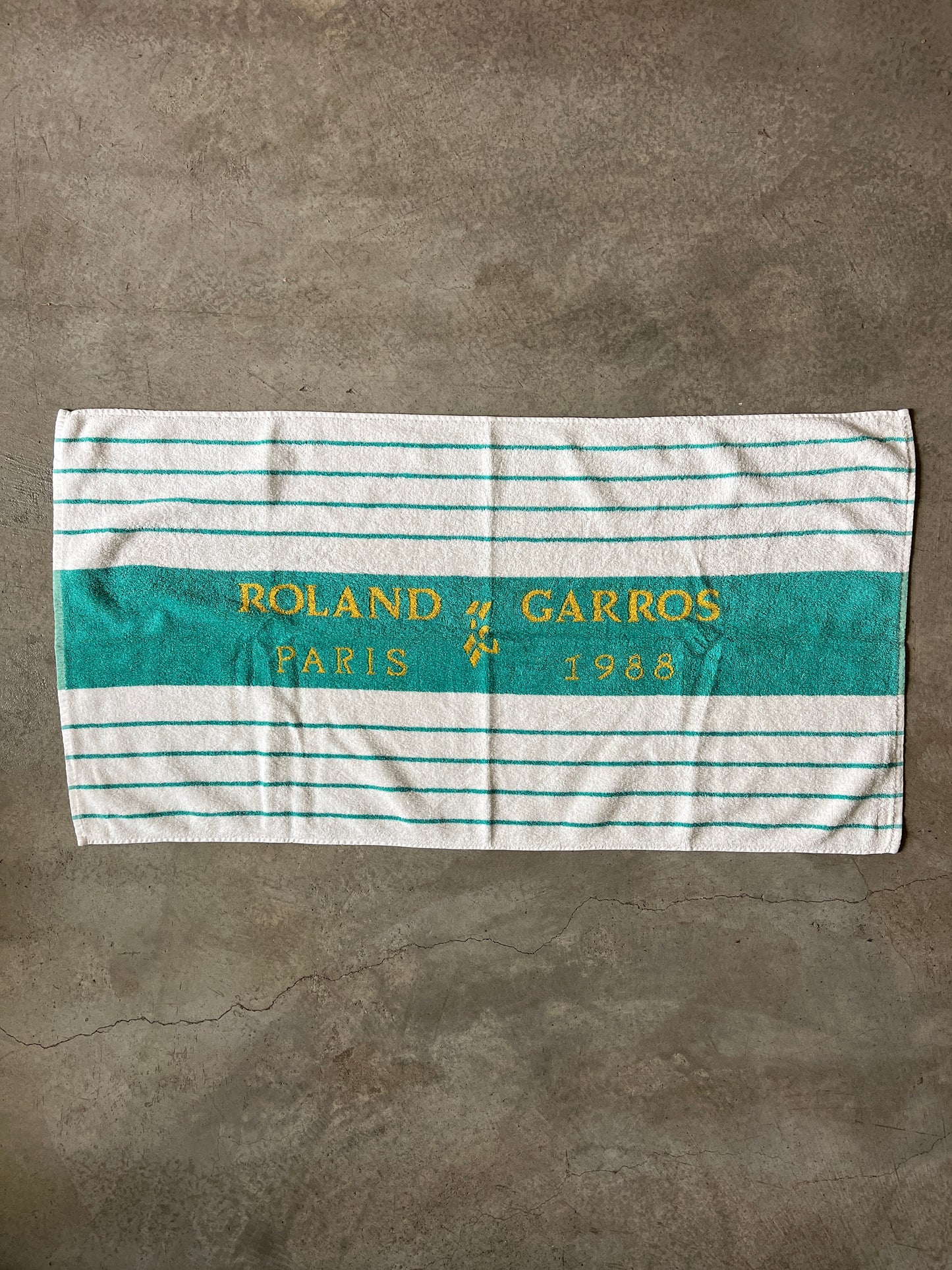 Vintage Roland Garros 1988 Player Towel