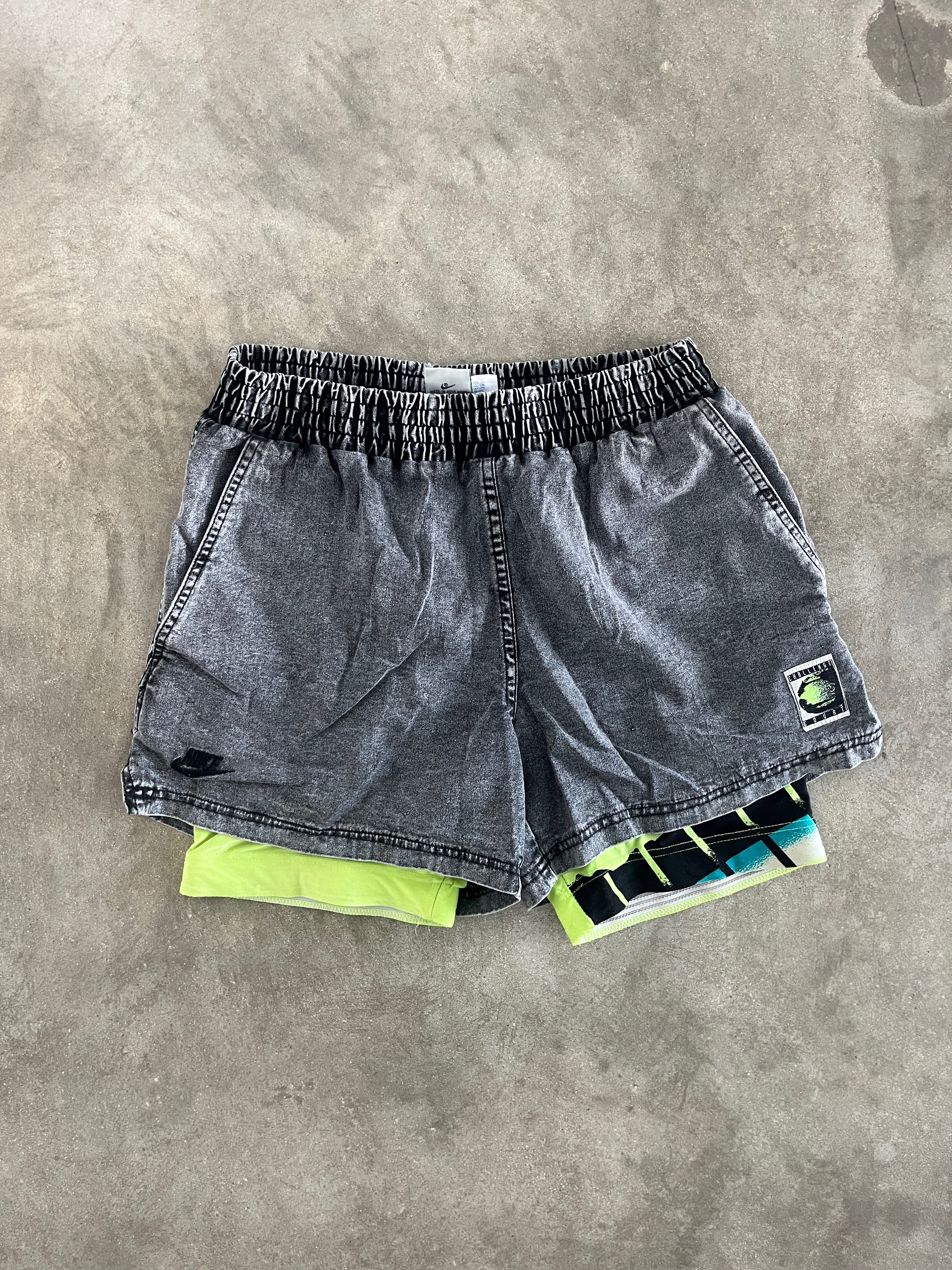 Vintage 1990 Nike Challenge Court Denim Shorts (Agassi)