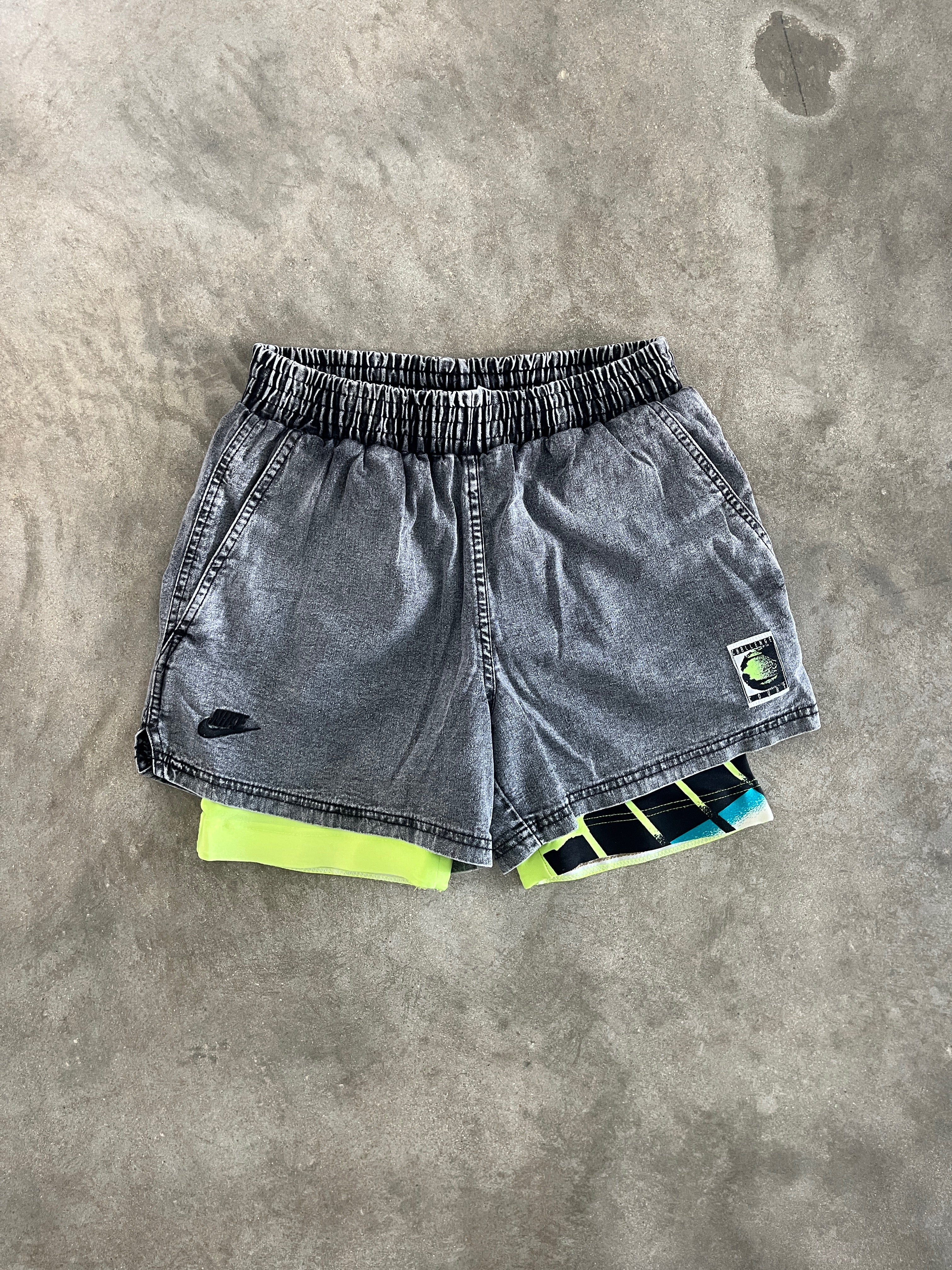 Vintage 1990 Nike Challenge Court Denim Shorts (Agassi)