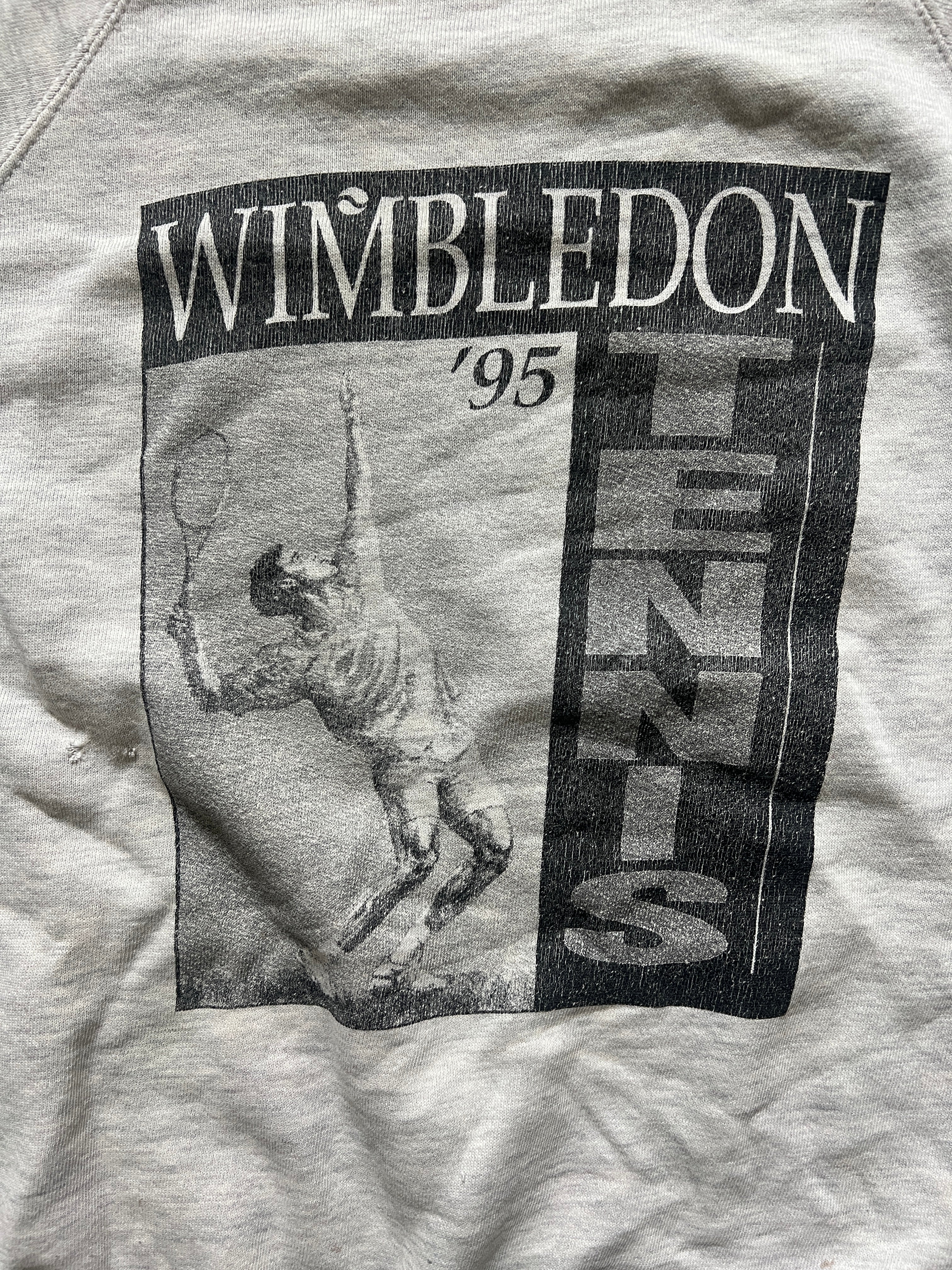 Vintage 1995 Wimbledon Evolution of Tennis Crewneck Sweatshirt