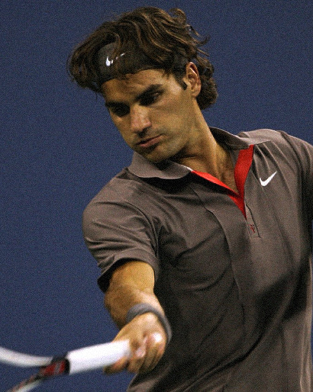 Vintage 2008 Nike Tennis Polo (Federer, US Open)
