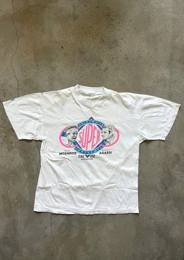Vintage 1992 Singapore Volkswagen Super Challenge McEnroe/Agassi (Rare)