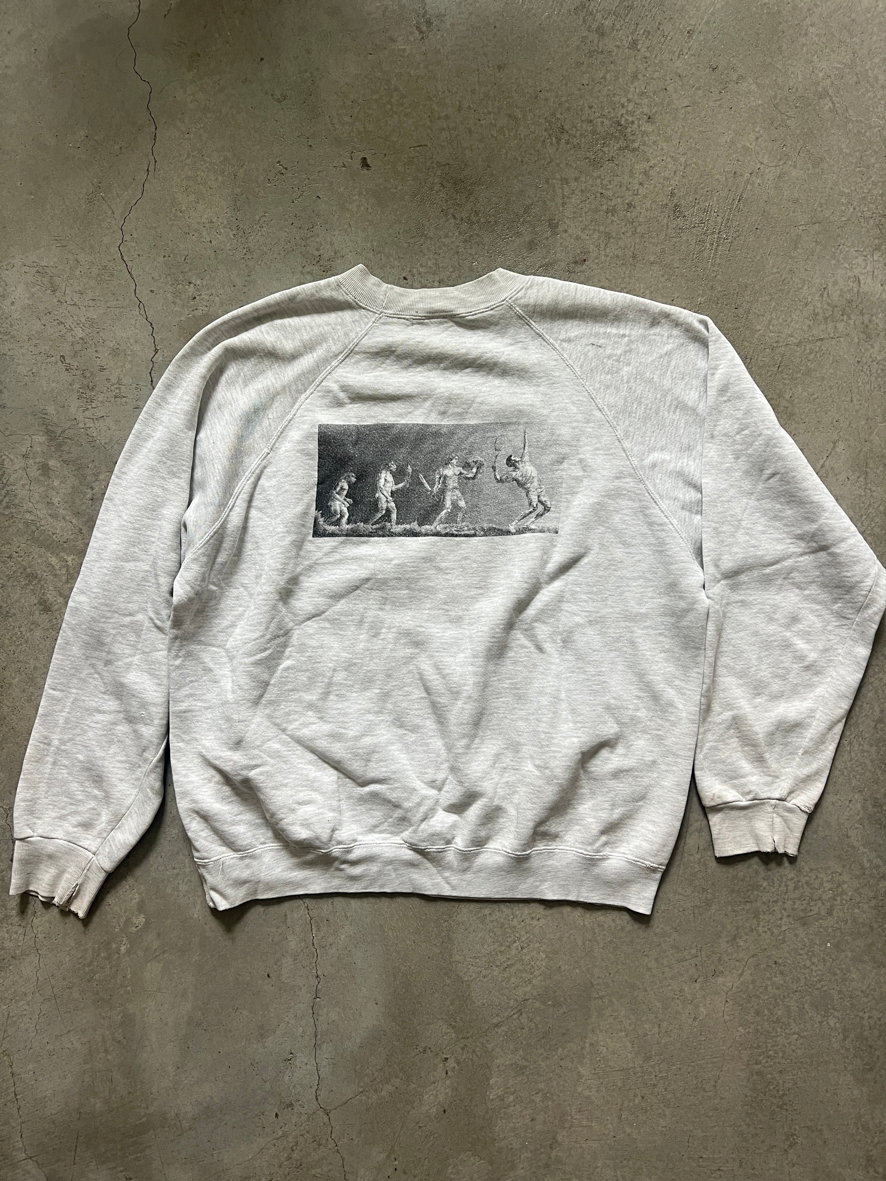 Vintage 1995 Wimbledon Evolution of Tennis Crewneck Sweatshirt