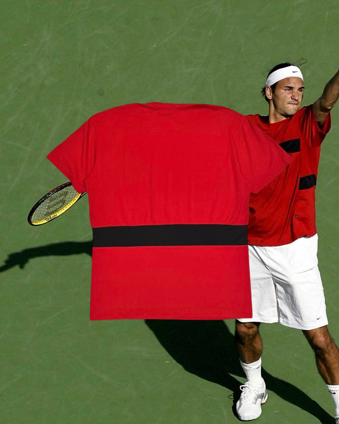 Vintage 2004 Nike Roger Federer Shirt (Indian Wells)