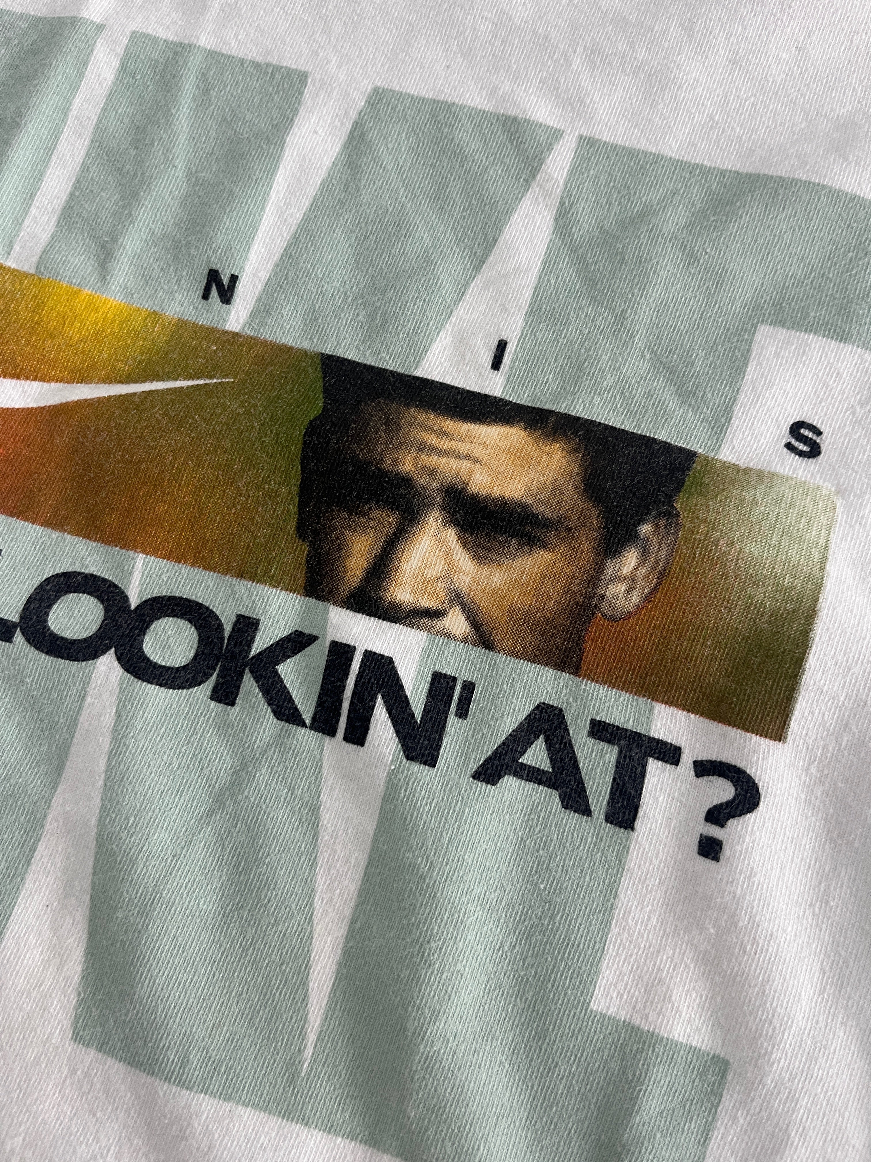 Vintage Nike “Whatta Ya Lookin At?” Agassi/Sampras T-Shirt (circa 1990s)