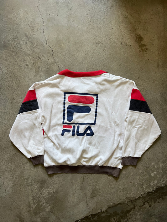Vintage Fila Collared Sweatshirt (circa 1990s) (rare)