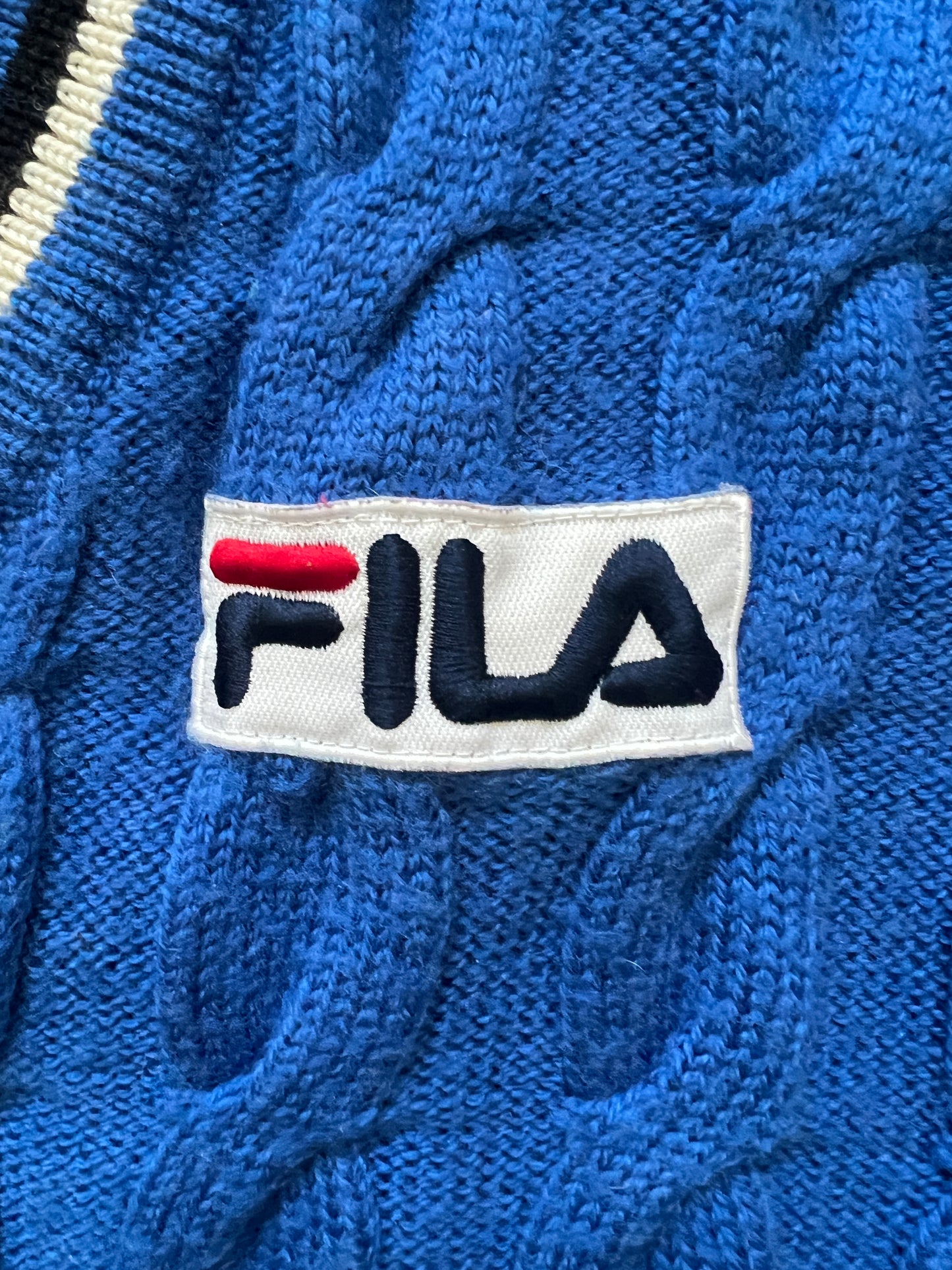 Vintage Fila Cable-Knit Tennis Sweater (circa 1980s)