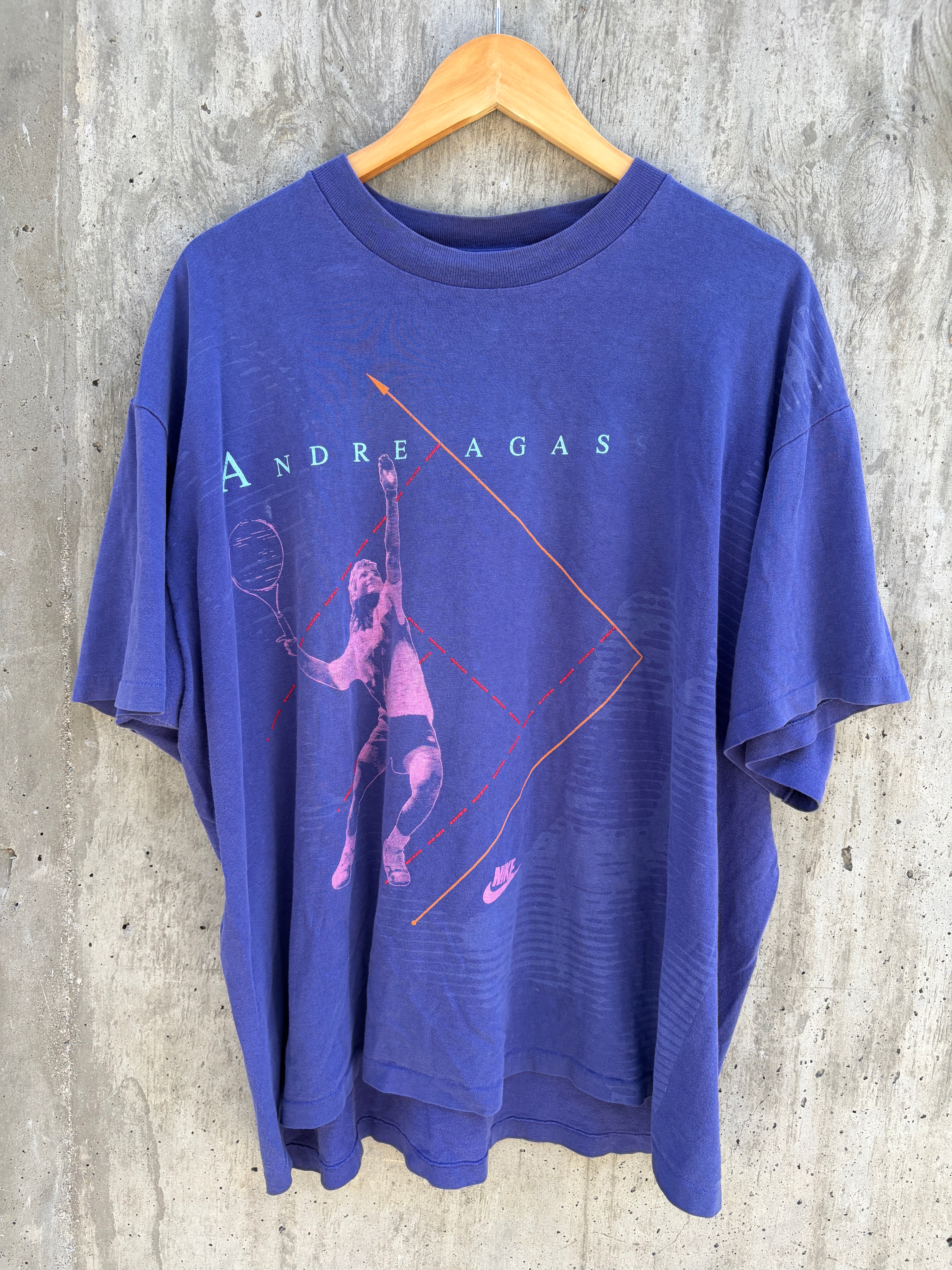 Vintage Nike Andre Agassi T-Shirt (circa 1990s) (VERY RARE)