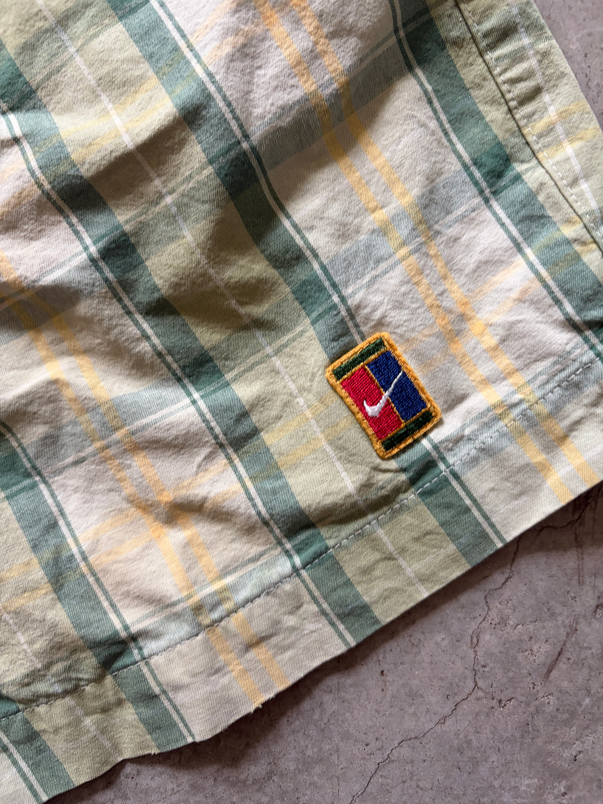 Vintage Nike Tennis Plaid Shorts (circa 1990s) (Sampras)