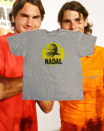 Vintage Nike “Grapple in the Apple” Fed v Nadal T-Shirt (2008) (VERY RARE!!!)